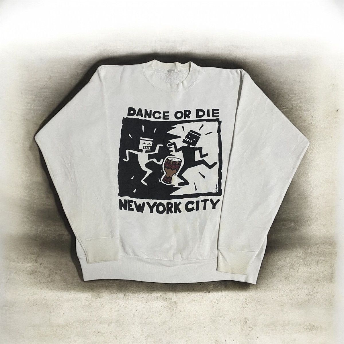 Keith Haring Vintage 80’s Keith Haring Dance Or Die New York City Size US M / EU 48-50 / 2 - 2 Thumbnail