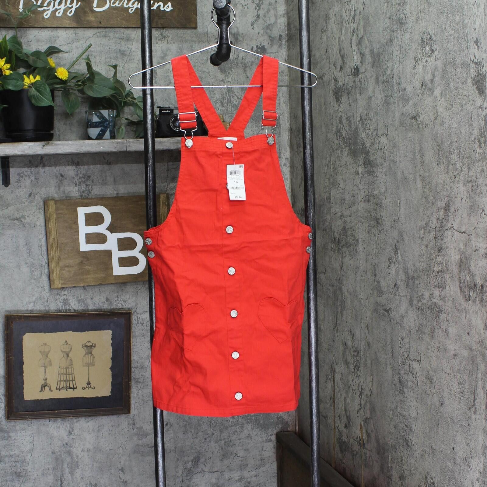 Epic Threads Epic Threads Big Girls Heart Pocket Skirtall Dress Red 16 Size ONE SIZE - 1 Thumbnail