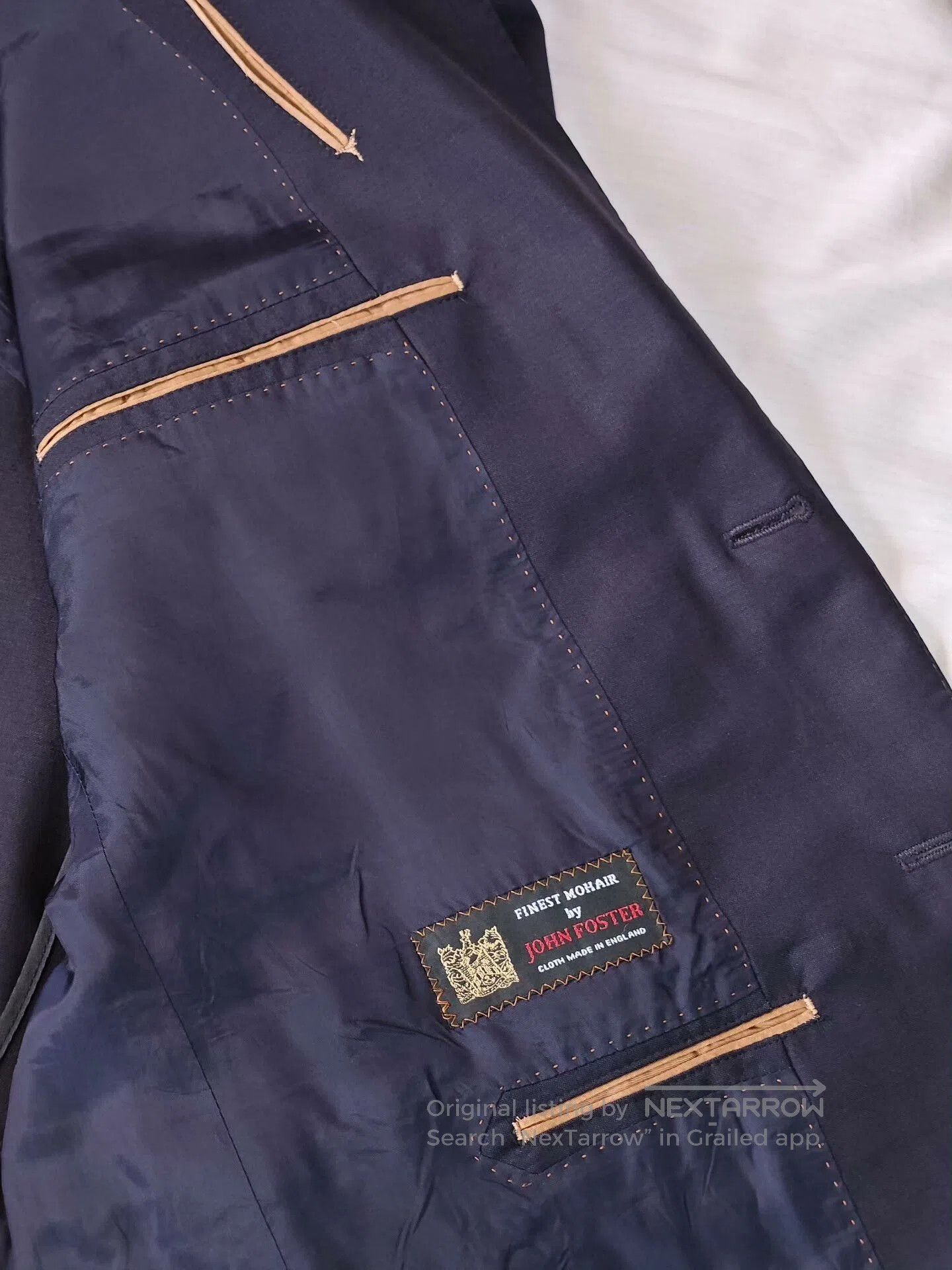 Japanese Brand Navy Wool Blend Blazer. Size US L / EU 52-54 / 3 - 7 Thumbnail