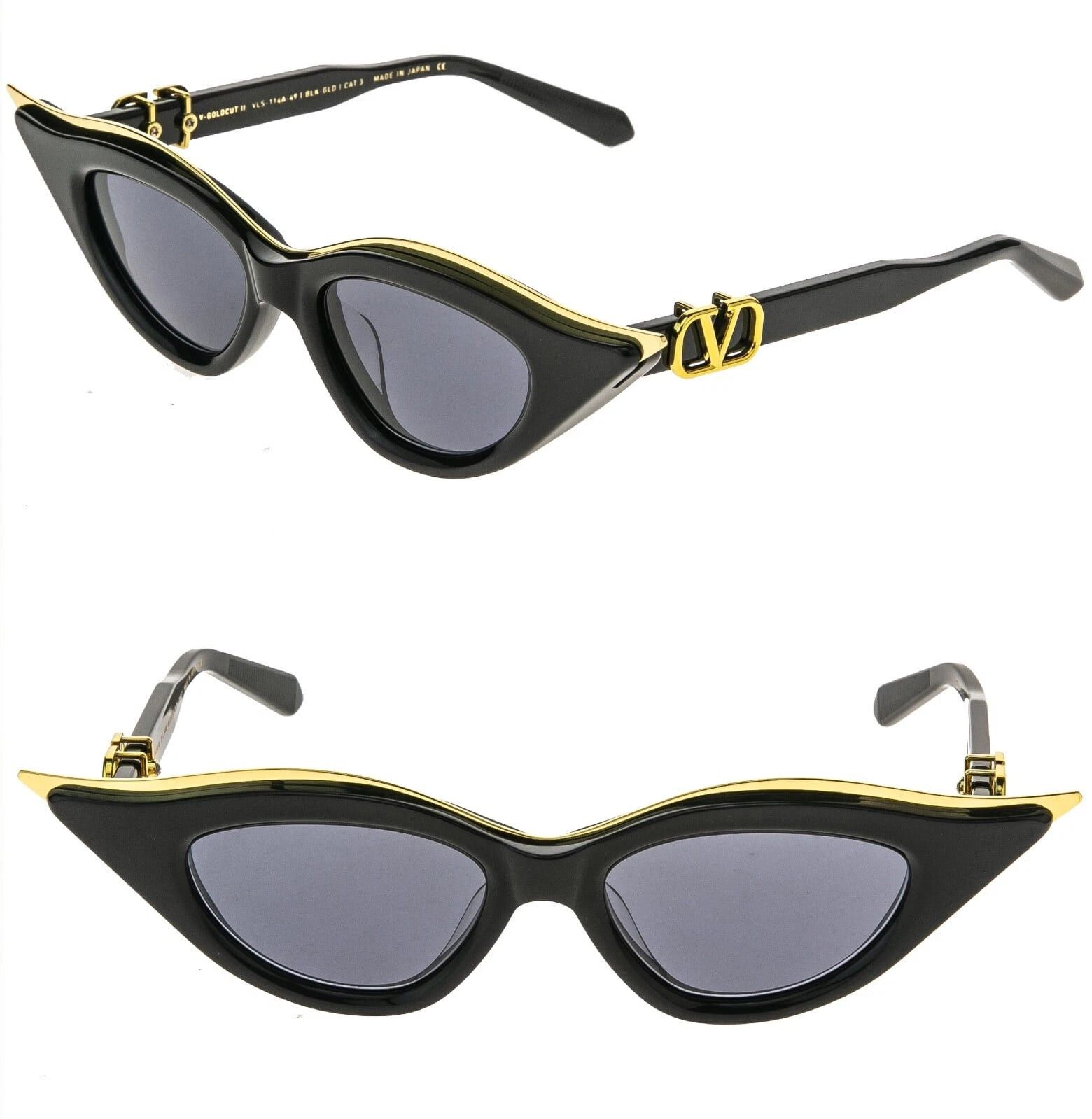 Valentino VALENTINO V GOLDCUT II VLS114 Gold VLS 114A Fashion Sunglass Size ONE SIZE - 1 Thumbnail