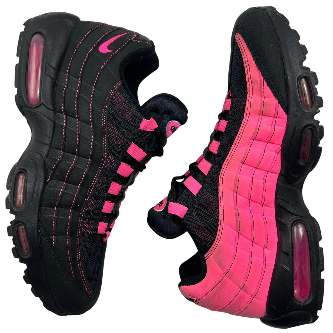 Nike Nike Air Max 95 Black Pink Blast - Size US 10 / EU 44 / UK 9 Size US 9 / EU 42 - 3 Thumbnail