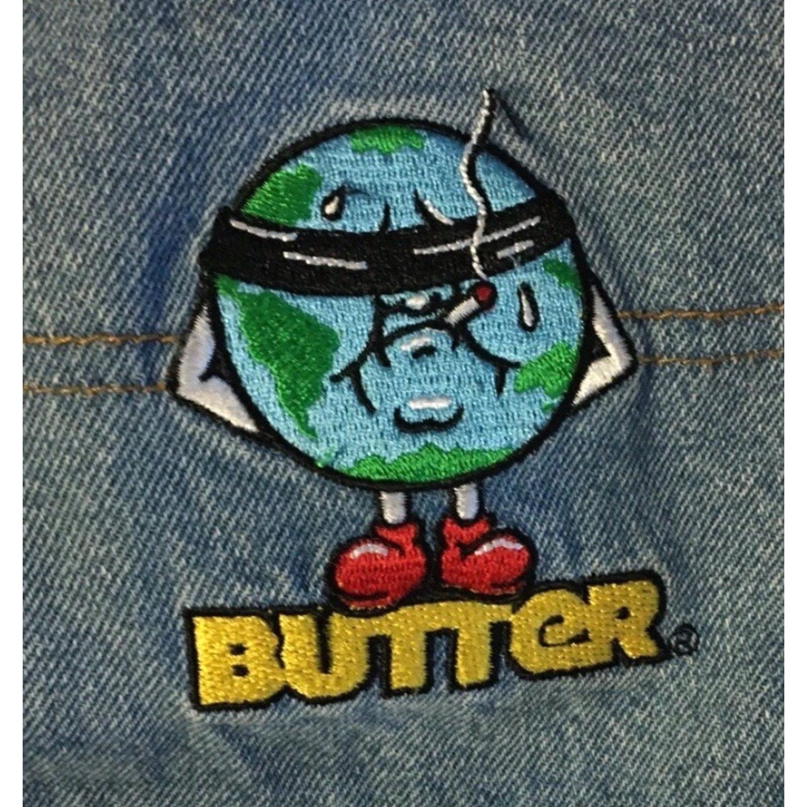 Butter Goods Butter Goods Faded Baggy Jeans 32 Blue Denim Wide Leg Men Regular 80s 90s Grunge Y2K Distressed Jeans Size US 32 / EU 48 - 3 Thumbnail