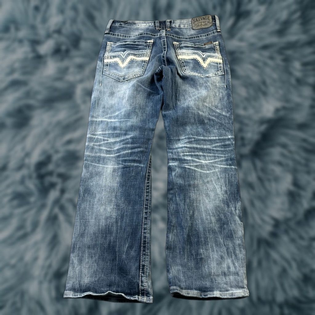 Vintage VINTAGE Buckle Buckle Salvage Jeans 33x31 Blue Denim Pants 5-Pocket Design Denim | Buckle Size US 33 - 1 Thumbnail