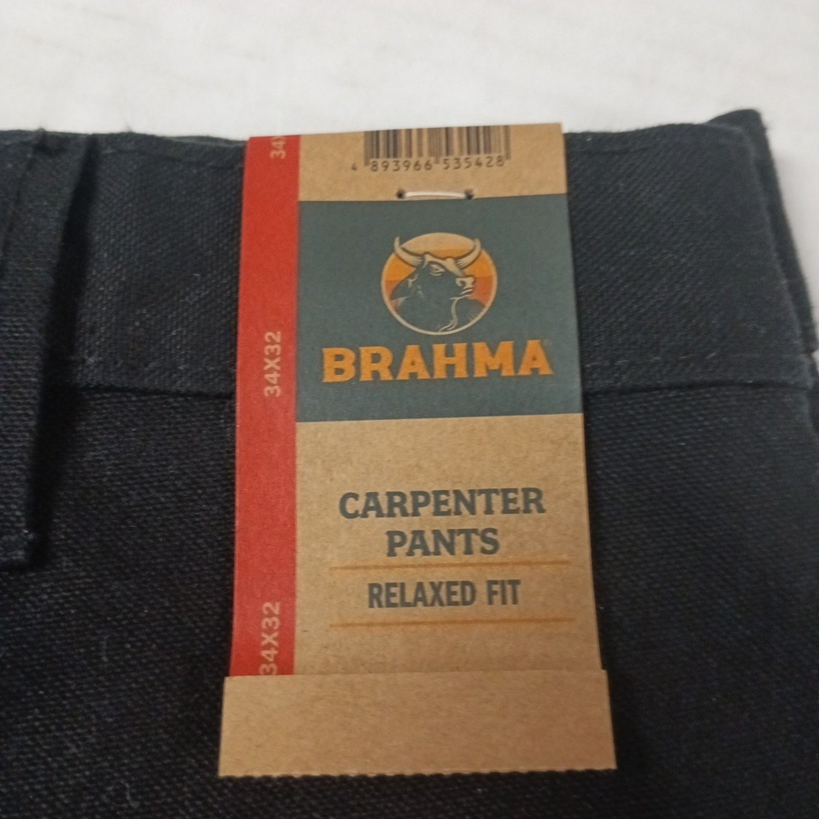 Other Brahma Work Carpenter Pants Men Size 34x32 Black Relaxed Fit Size US 34 / EU 50 - 2 Thumbnail