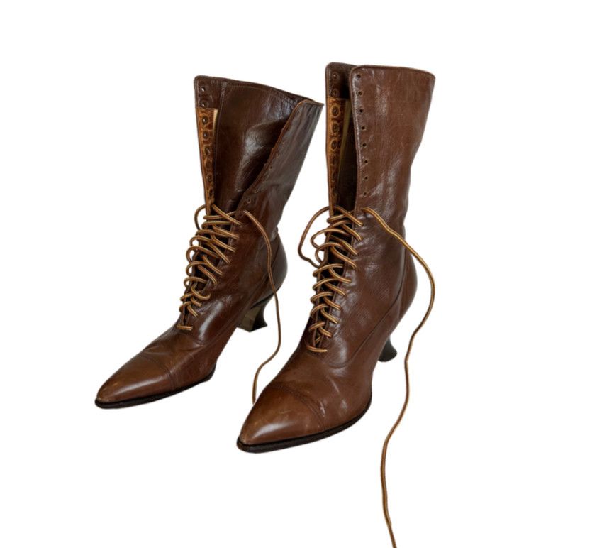 Walk-Over Rare Vintage "Walk-Over" Edwardian Revival Boots Size US 6 / IT 36 - 1 Thumbnail