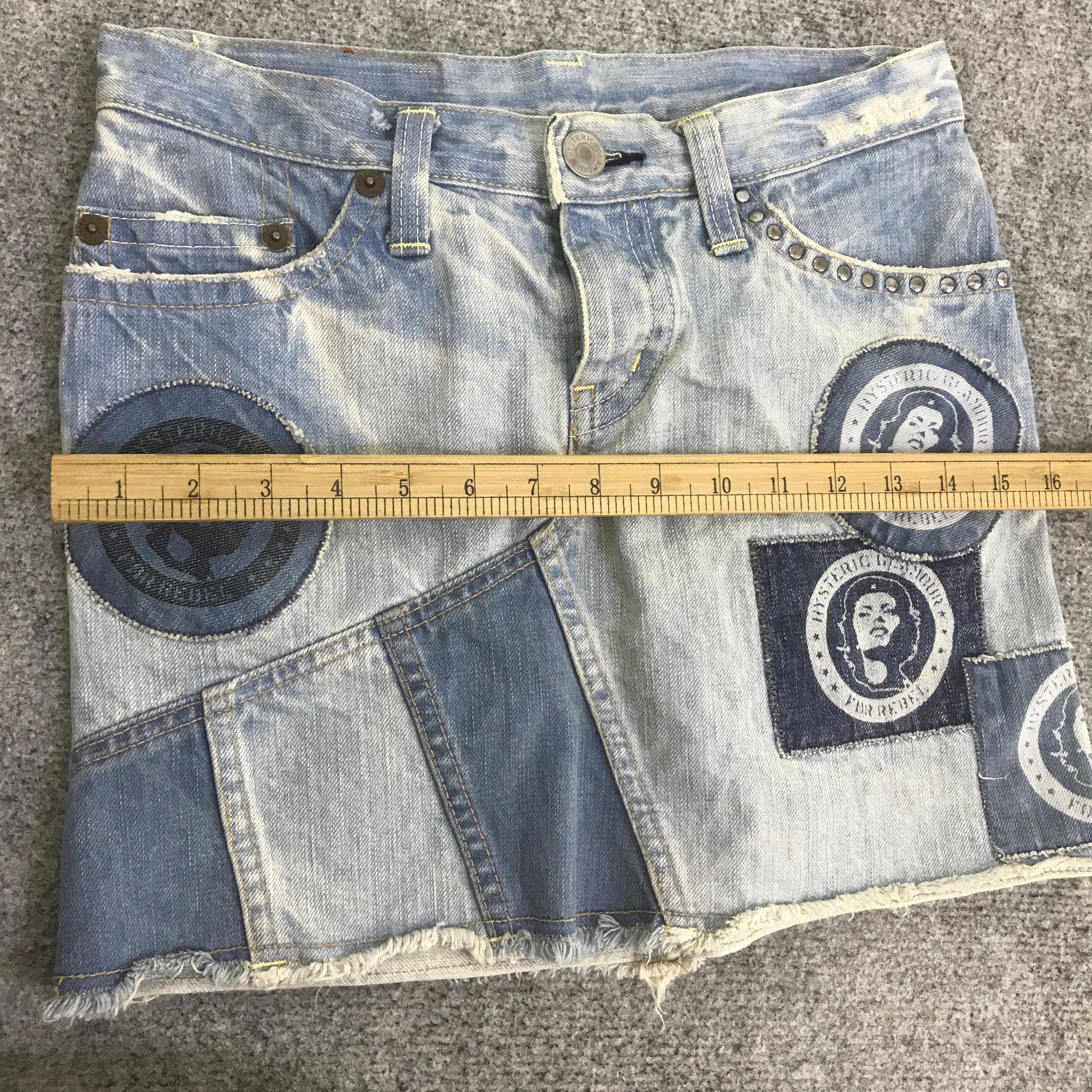 Hysteric Glamour HYSTERIC GLAMOUR DENIM JEANS MINI SKIRT K133B18 Size 28" / US 6 / IT 42 - 6 Thumbnail