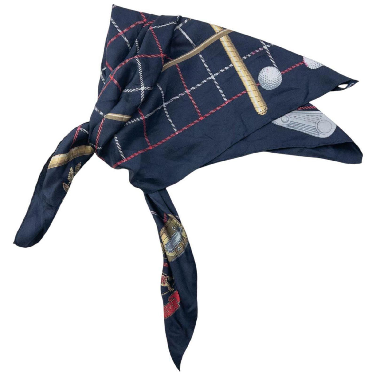 Burberry Vintage 90s Burberry Golf Club Silk Scarf Size ONE SIZE - 7 Thumbnail