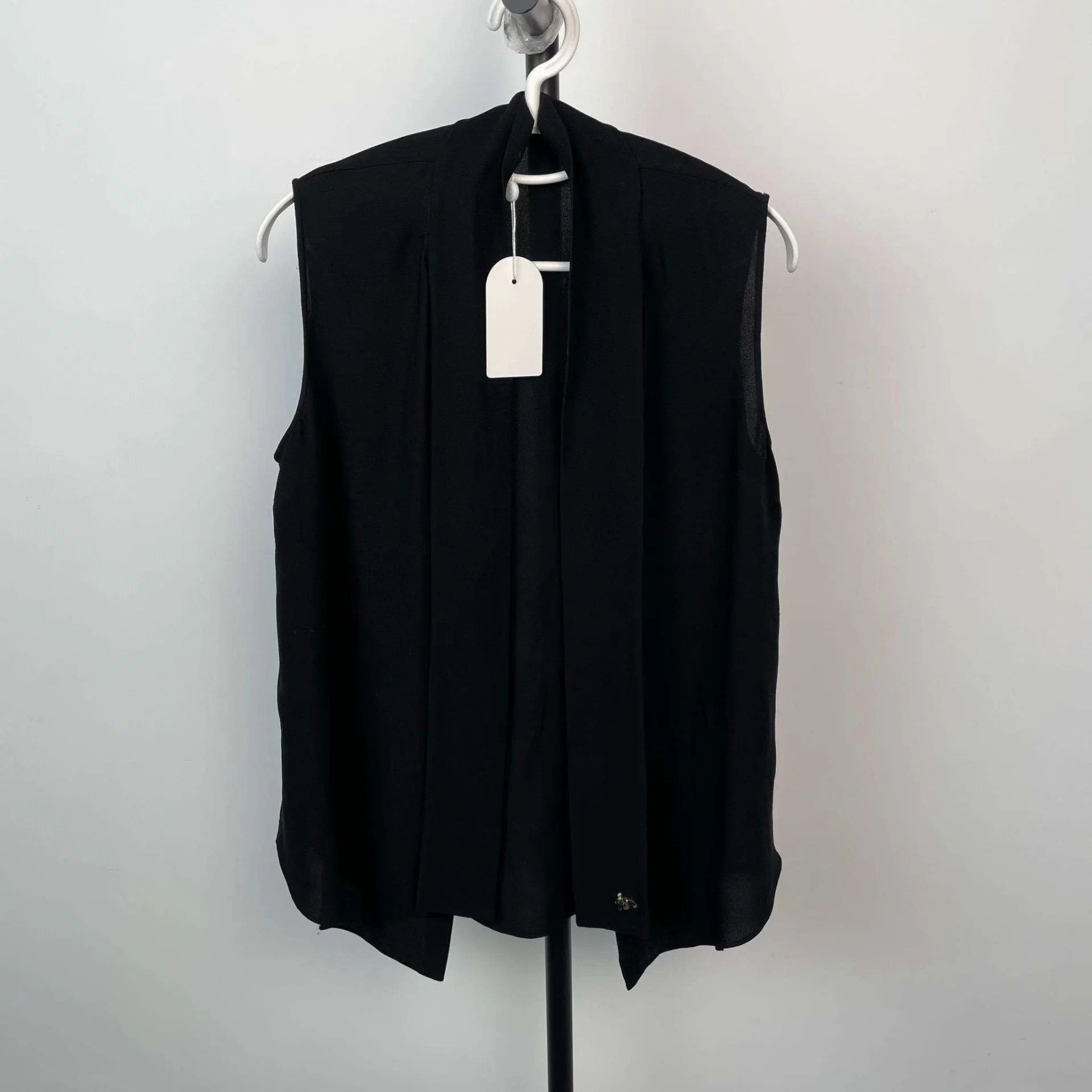Dior Silk Black Top 38