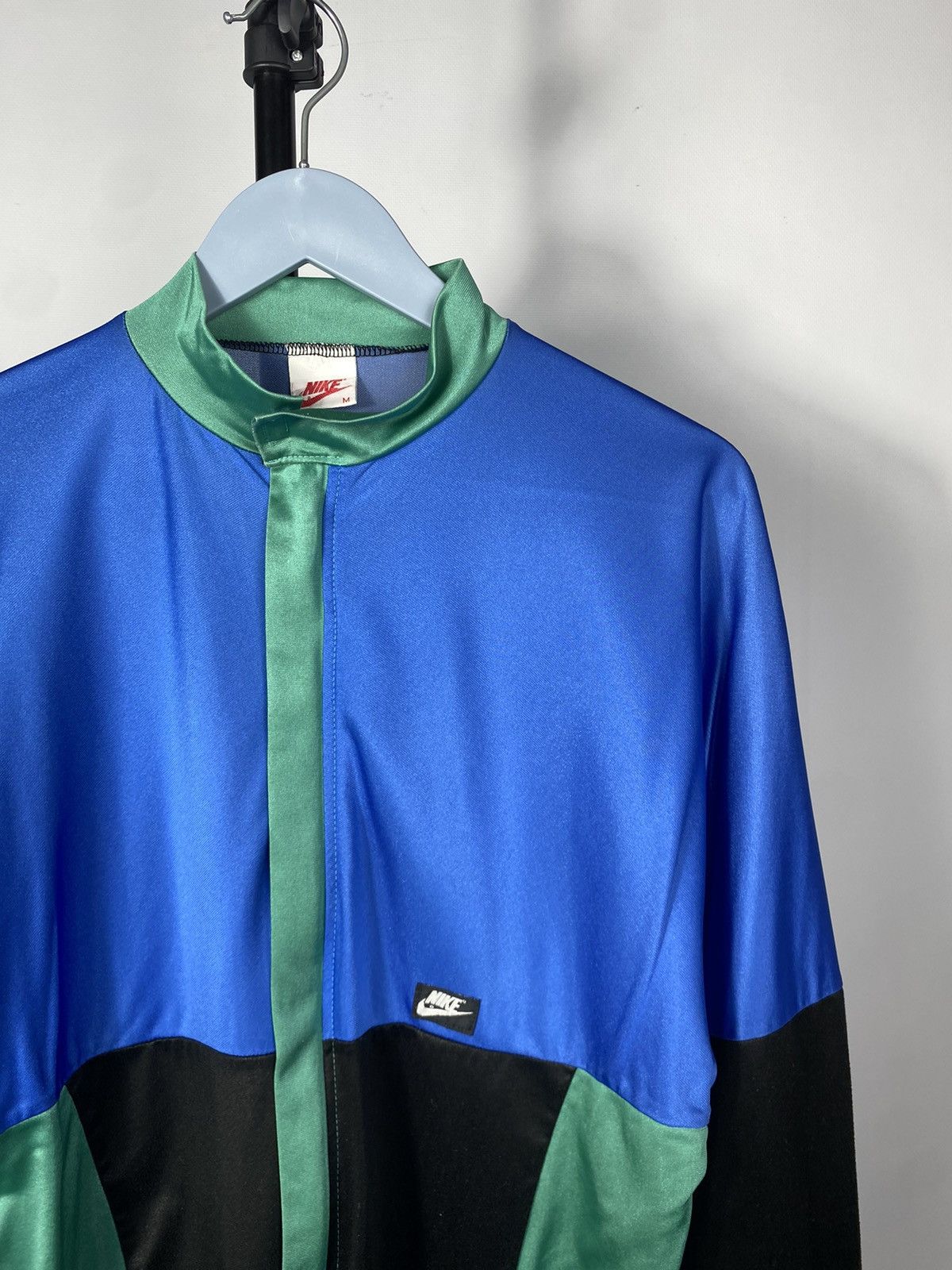 Nike × Vintage Vintage 80s Nike y2k Track Windrunner Jacket drill opti Size US M / EU 48-50 / 2 - 5 Thumbnail
