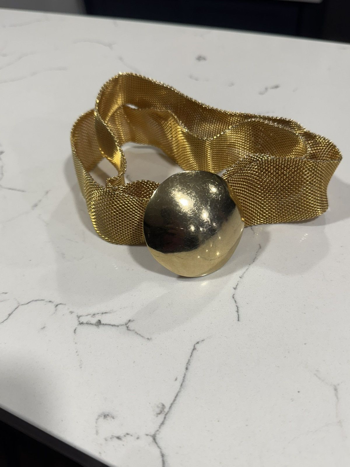 Christian Dior Monsieur Vintage Christian Dior gold-tone mesh belt Size ONE SIZE - 4 Thumbnail