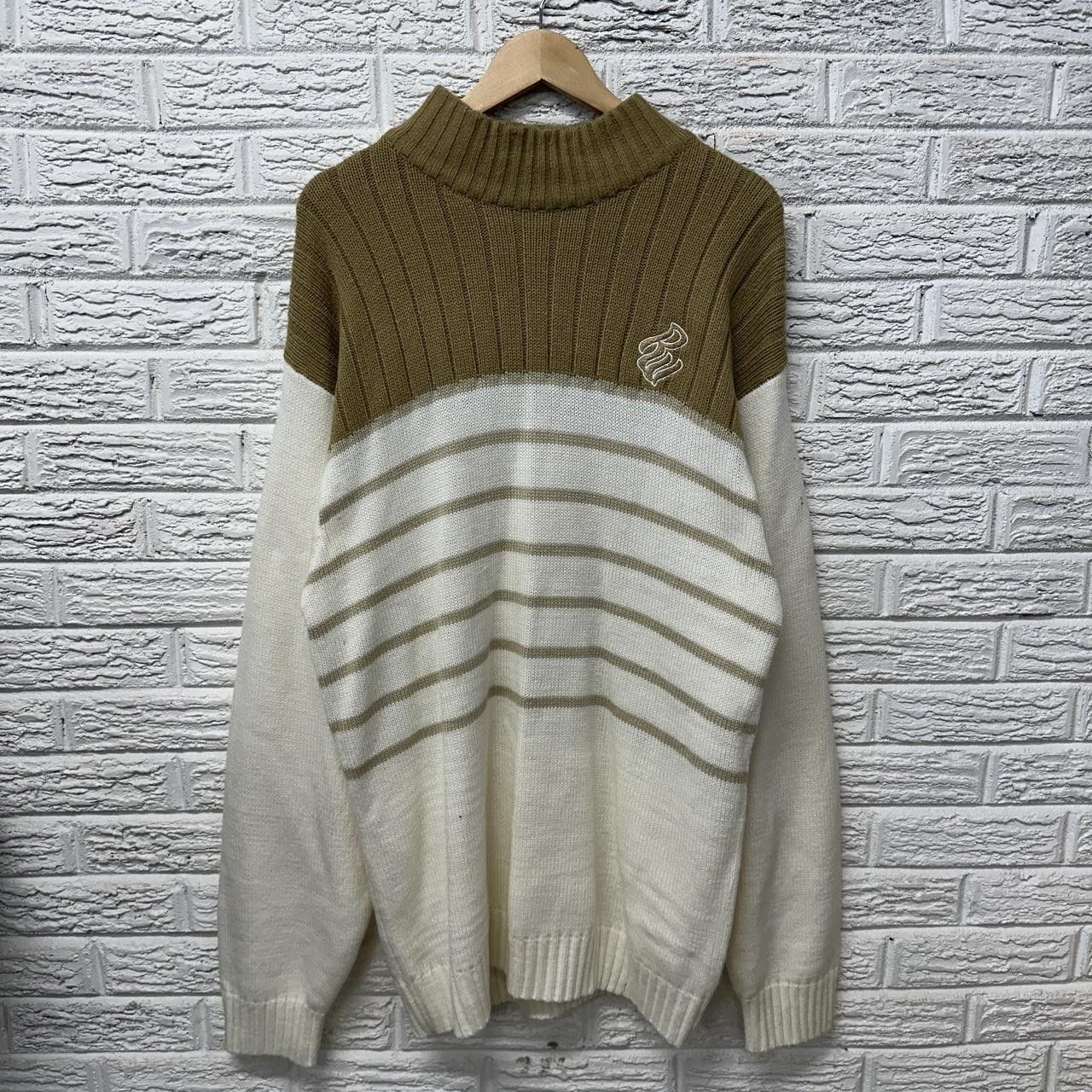 Rocawear Y2K Rocawear Baggy Sweater White and Brown XL Size US XL / EU 56 / 4 - 2 Thumbnail
