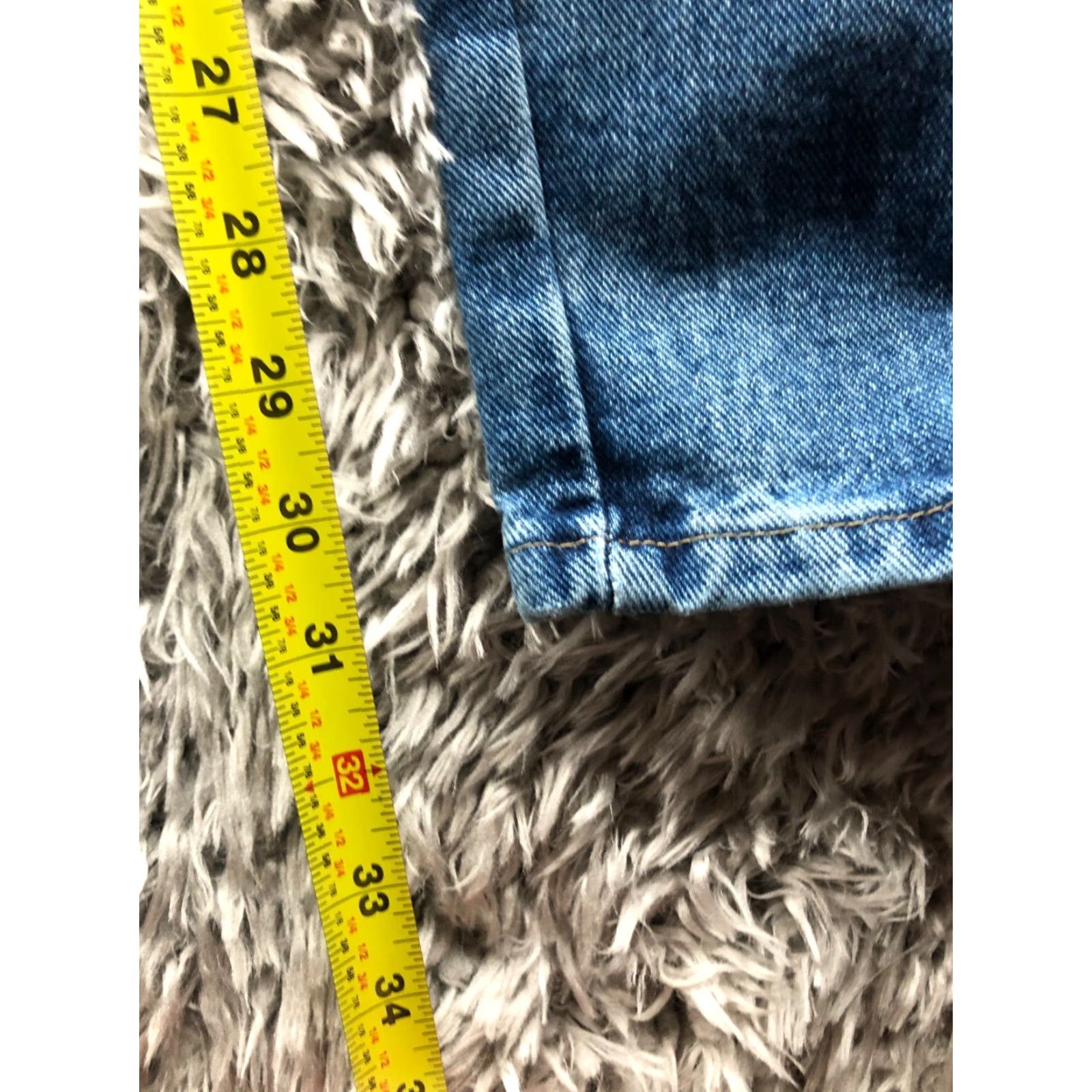 Wrangler Wrangler Mid Blue Denim Jeans 42x32 Mens Straight Regular Waist 5-Pocket Rugged Wear Denim Jeans Baggy Casual Trending Mens Size US 42 / EU 58 - 3 Thumbnail