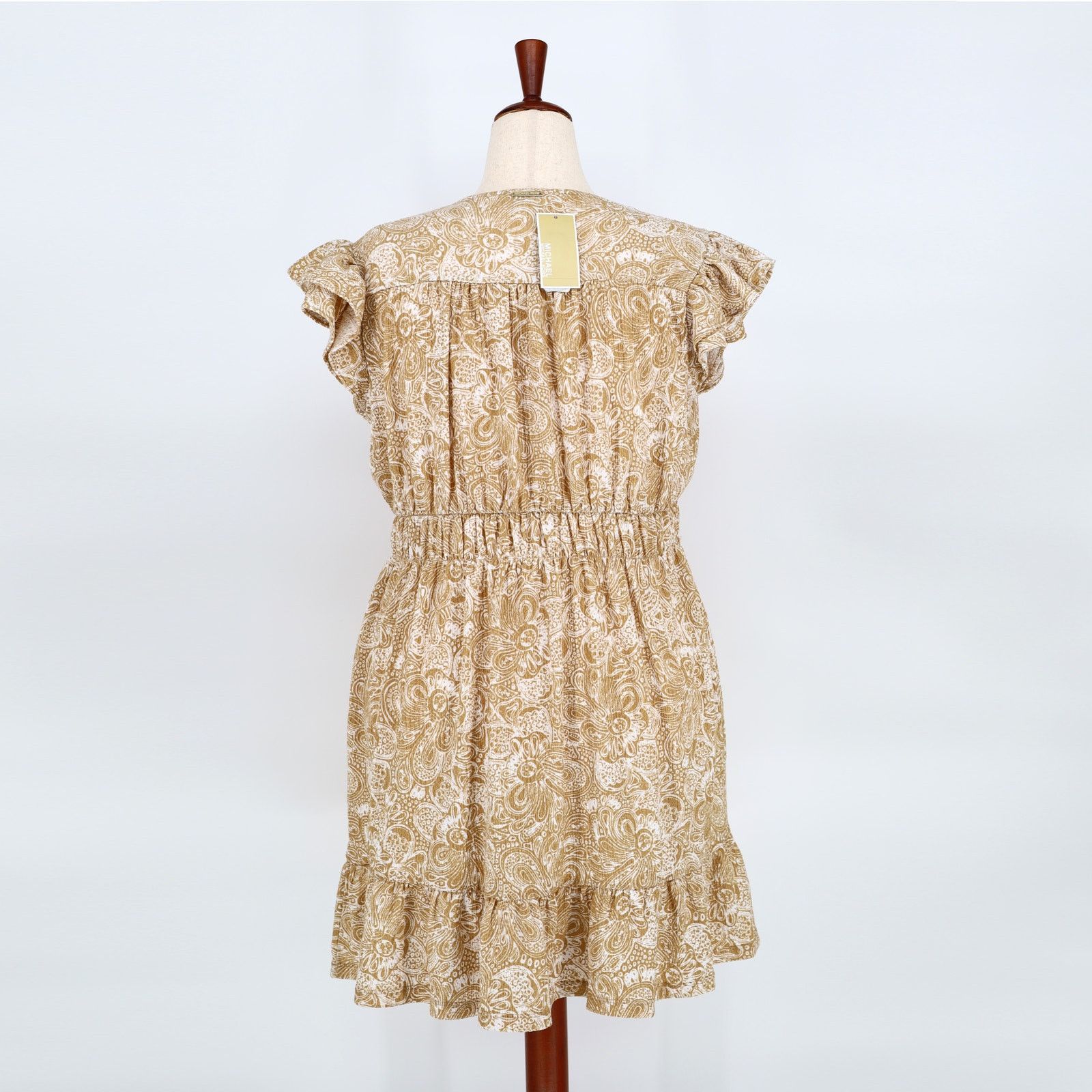 Michael Kors Michael Kors Women Paisley Boho Ruffle Mini Dress Size L Size L / US 10 / IT 46 - 5 Thumbnail