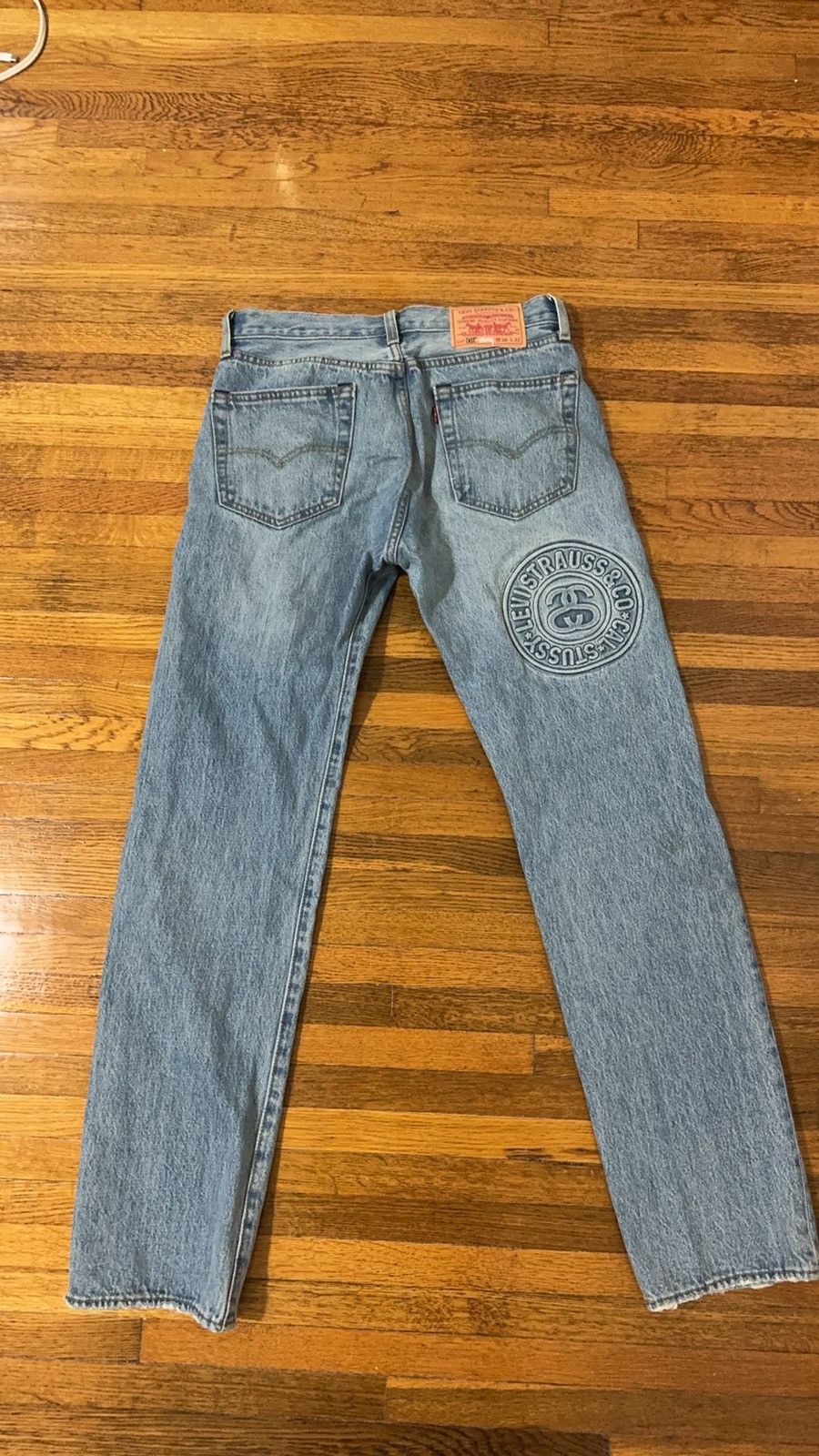 Stüssy & Levi's® Embossed 501® Jeans - Medium Wash | Levi's® US