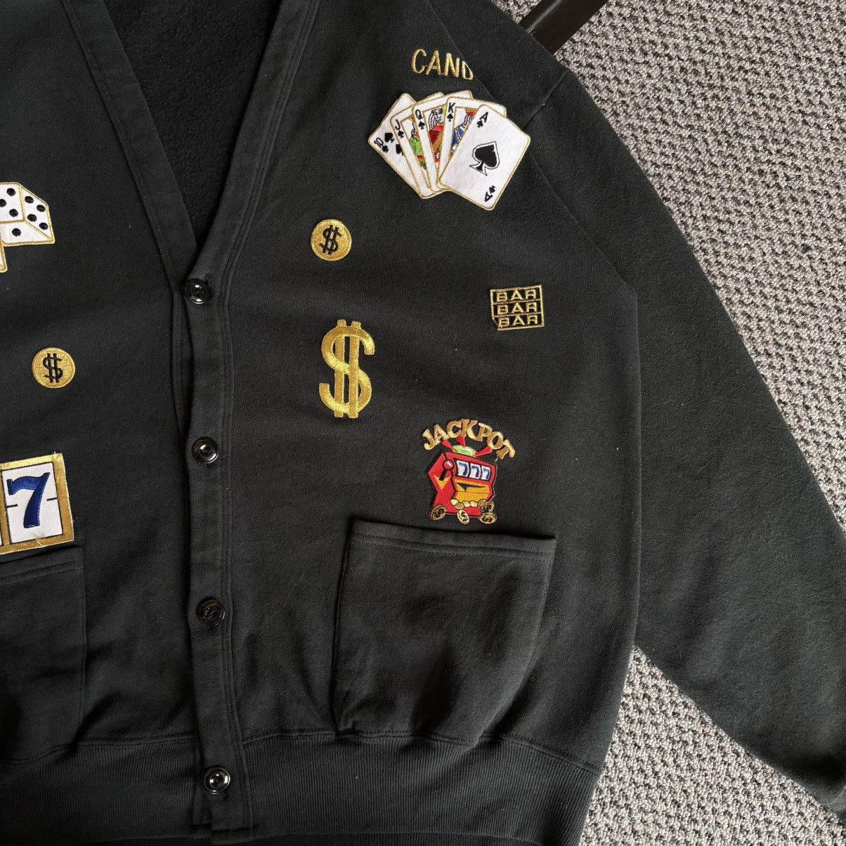 Jerzees Cardigan Poker Cards Size XL / US 12-14 / IT 48-50 - 2 Thumbnail