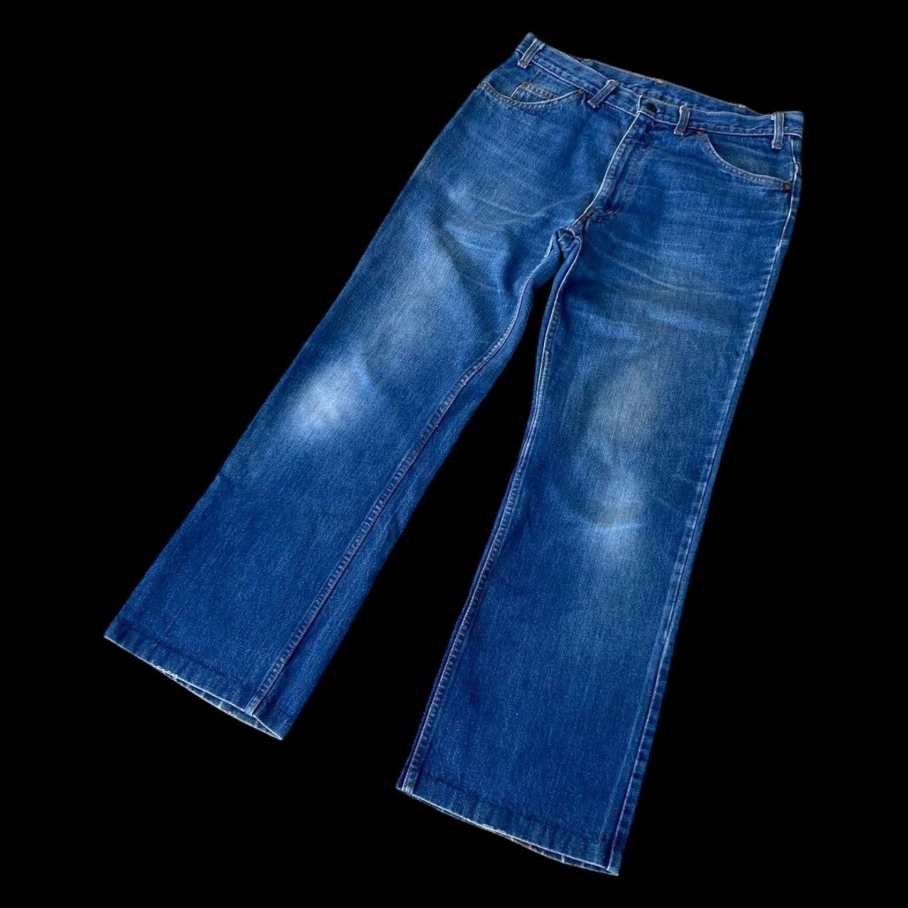 Levi's × Vintage VINTAGE 70S LEVIS DENIM FLARED BUTTON 4 ZIPPER TALON W33X29 Size US 33 - 12 Thumbnail