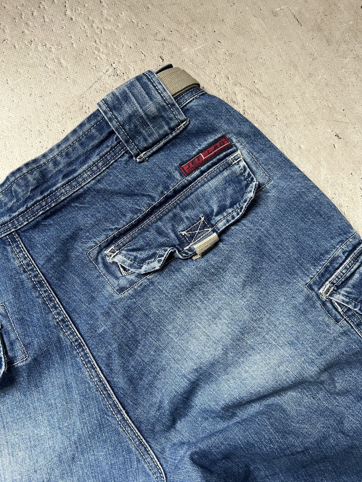 Jet Lag Japanese denim baggy wide leg jnco style cargo pants y2k Size US 34 / EU 50 - 12 Thumbnail