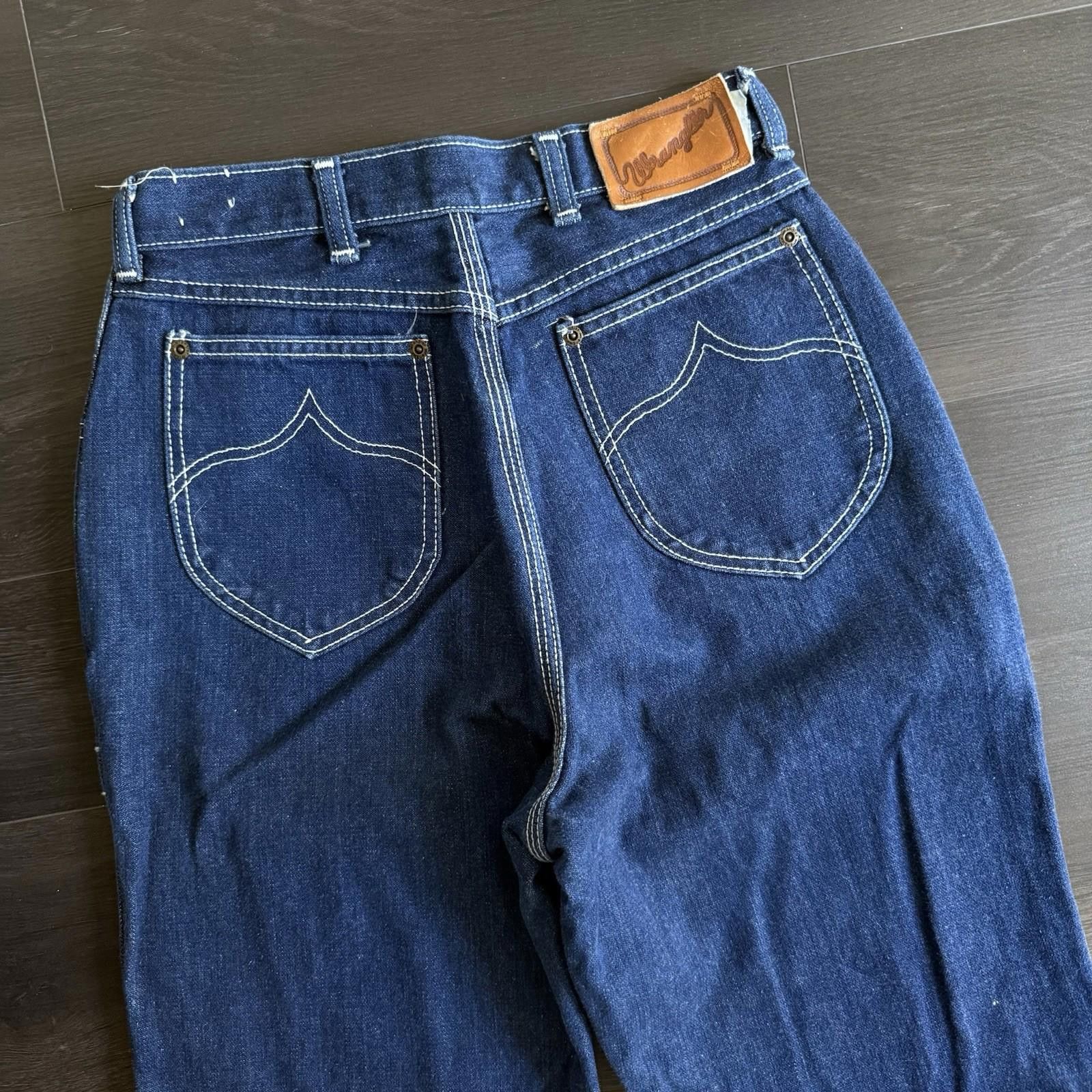 Wrangler Vintage Wrangler Denim Jeans Mens 27x33 Dark Wash 70s 80s Size US 27 - 3 Thumbnail