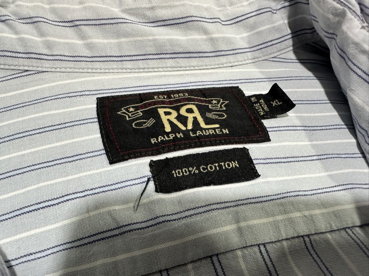 RRL Ralph Lauren 🔥Vintage RRL By Ralph Lauren Striped Shirt Size US XL / EU 56 / 4 - 6 Thumbnail