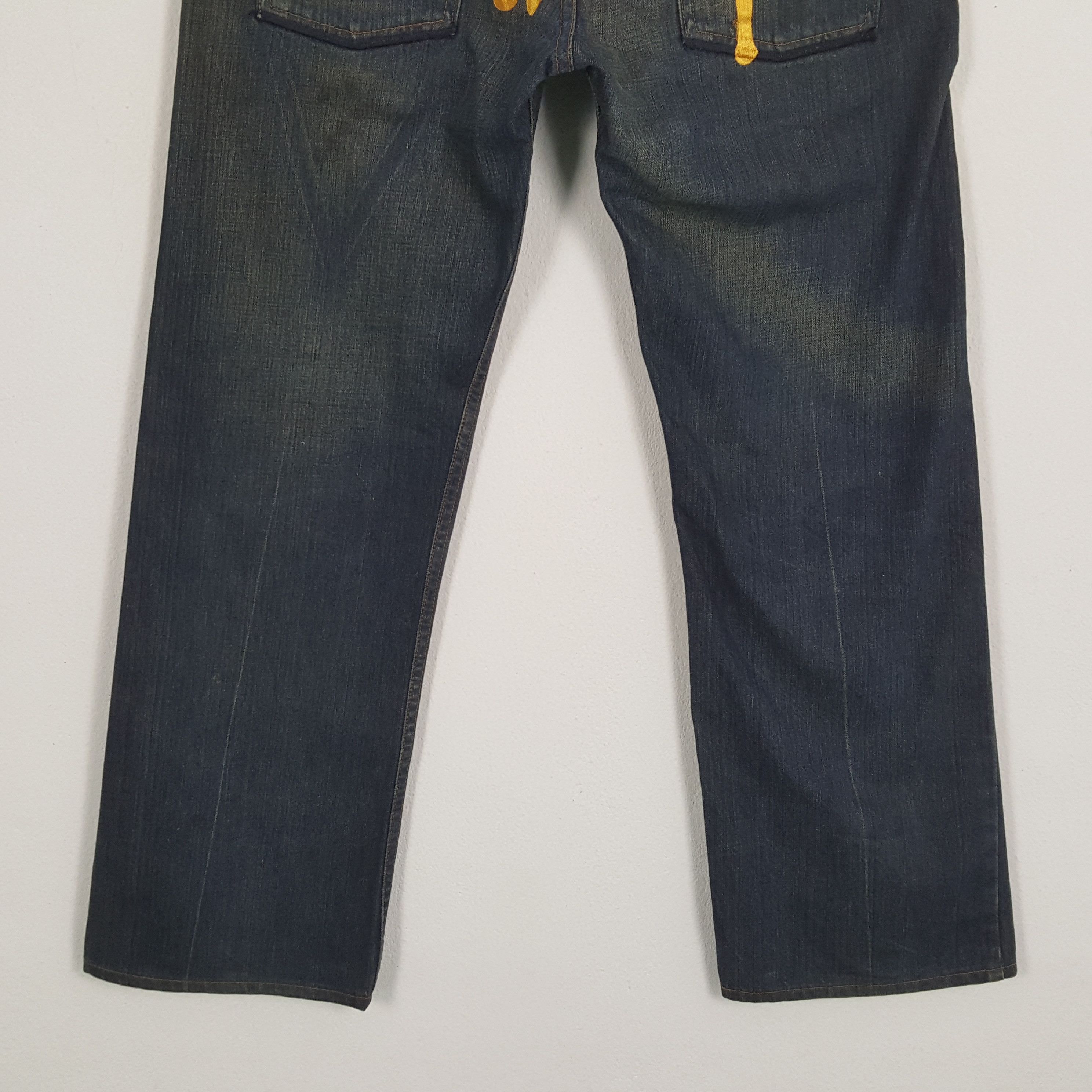 Stussy × Vintage STUSSY Streetwear Skateboard Style Custom Art Jeans Size US 32 / EU 48 - 3 Thumbnail