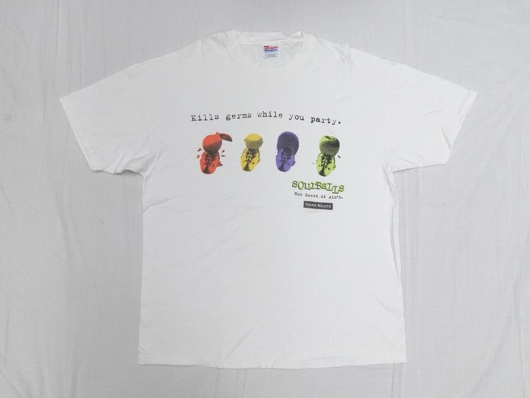 Vintage 90's Sourballs Tシャツ 企業 ビンテージ Size US L / EU 52-54 / 3 - 1 Thumbnail