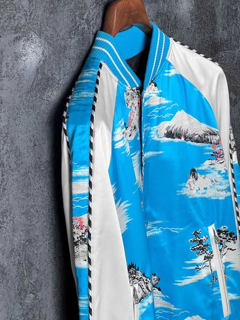 Amiri Amiri Multicolor Landscape Painting Jacket Size US M / EU 48-50 / 2 - 6 Thumbnail