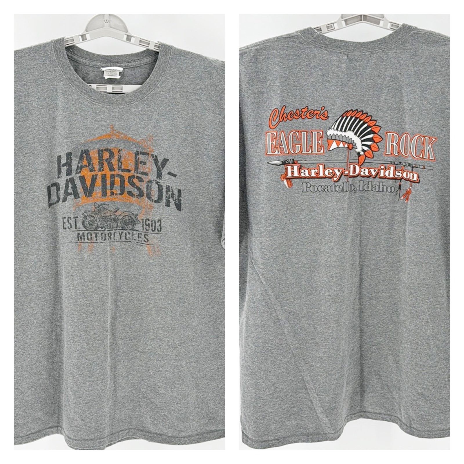 Harley Davidson Harley Davidson Eagle Rock Pocatello Utah native t-shirt Size XXL / US 16-18 / IT 52-54 - 3 Thumbnail