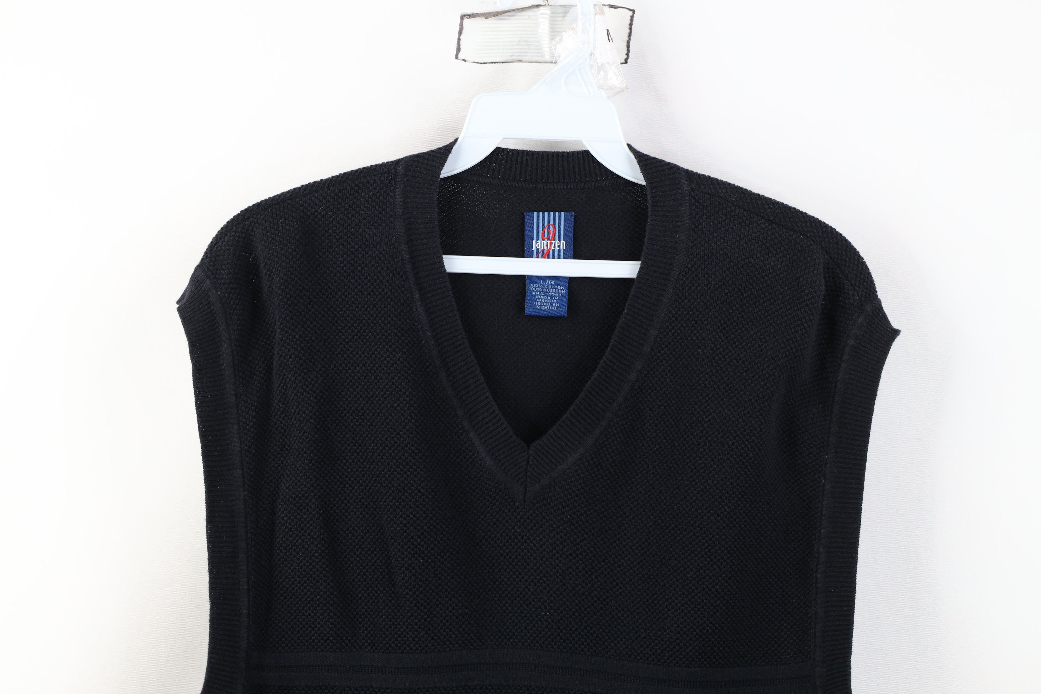 Vintage Vintage 90s Streetwear Thermal Waffle Knit Sweater Vest Size US L / EU 52-54 / 3 - 2 Thumbnail