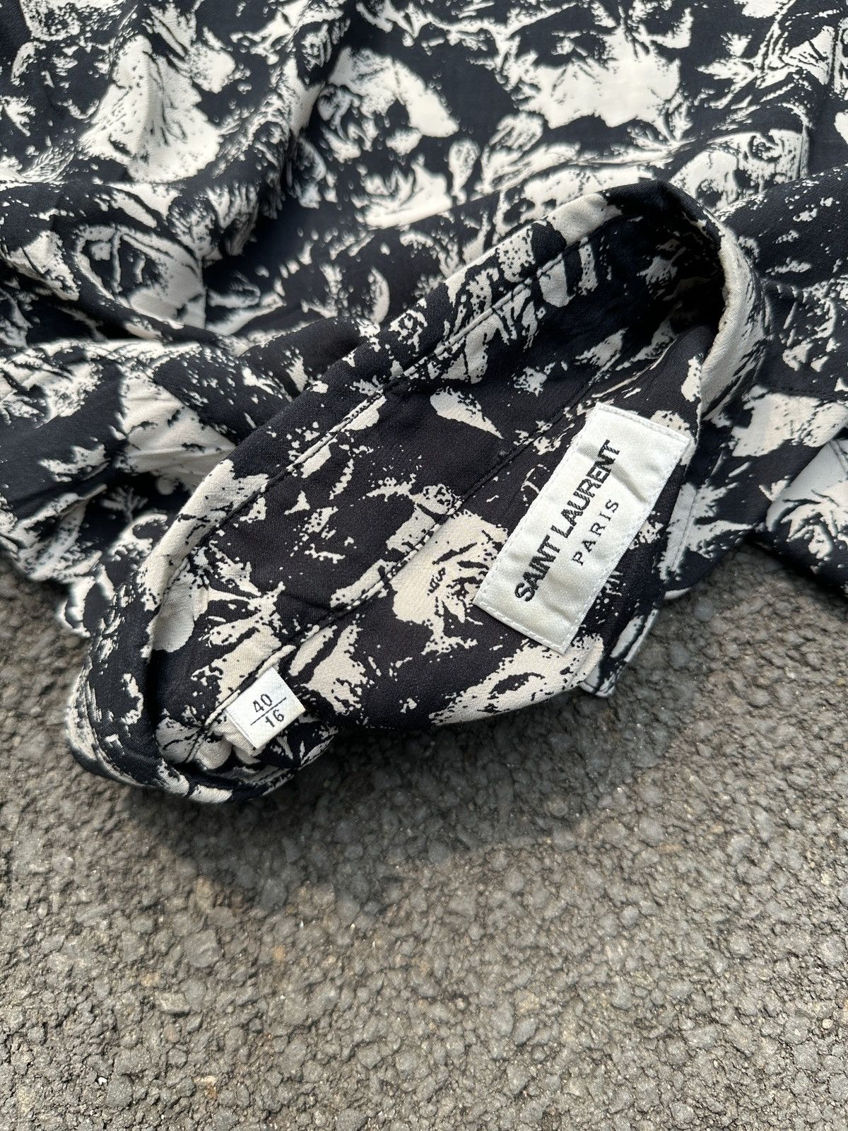 Saint Laurent Paris SAINT LAURENT FLORAL SILK SHIRT DMC Size US XL / EU 56 / 4 - 6 Thumbnail