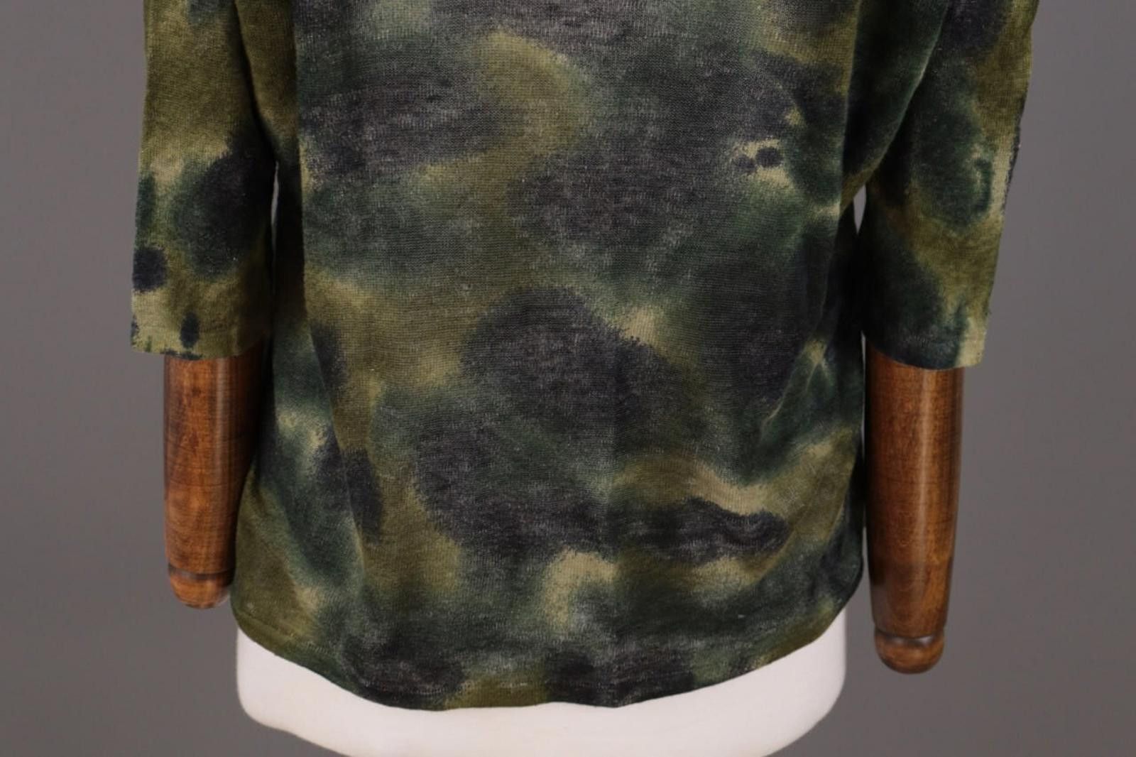 Designer BA&SH Multicolor Printed Linen Knit Top Blouse Size 1 Size M / US 6-8 / IT 42-44 - 10 Thumbnail