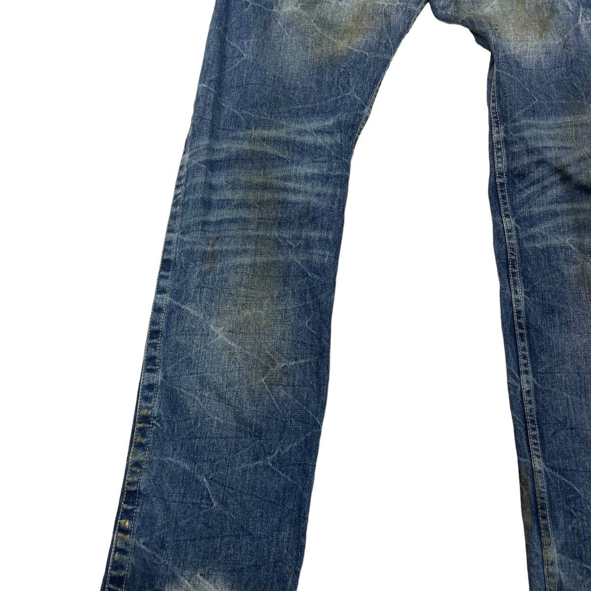 14th Addiction × If Six Was Nine × Le Grande Bleu (L.G.B.) Trashed Japanese Brand Ratle Trap Distress Denim Size US 32 / EU 48 - 21 Thumbnail