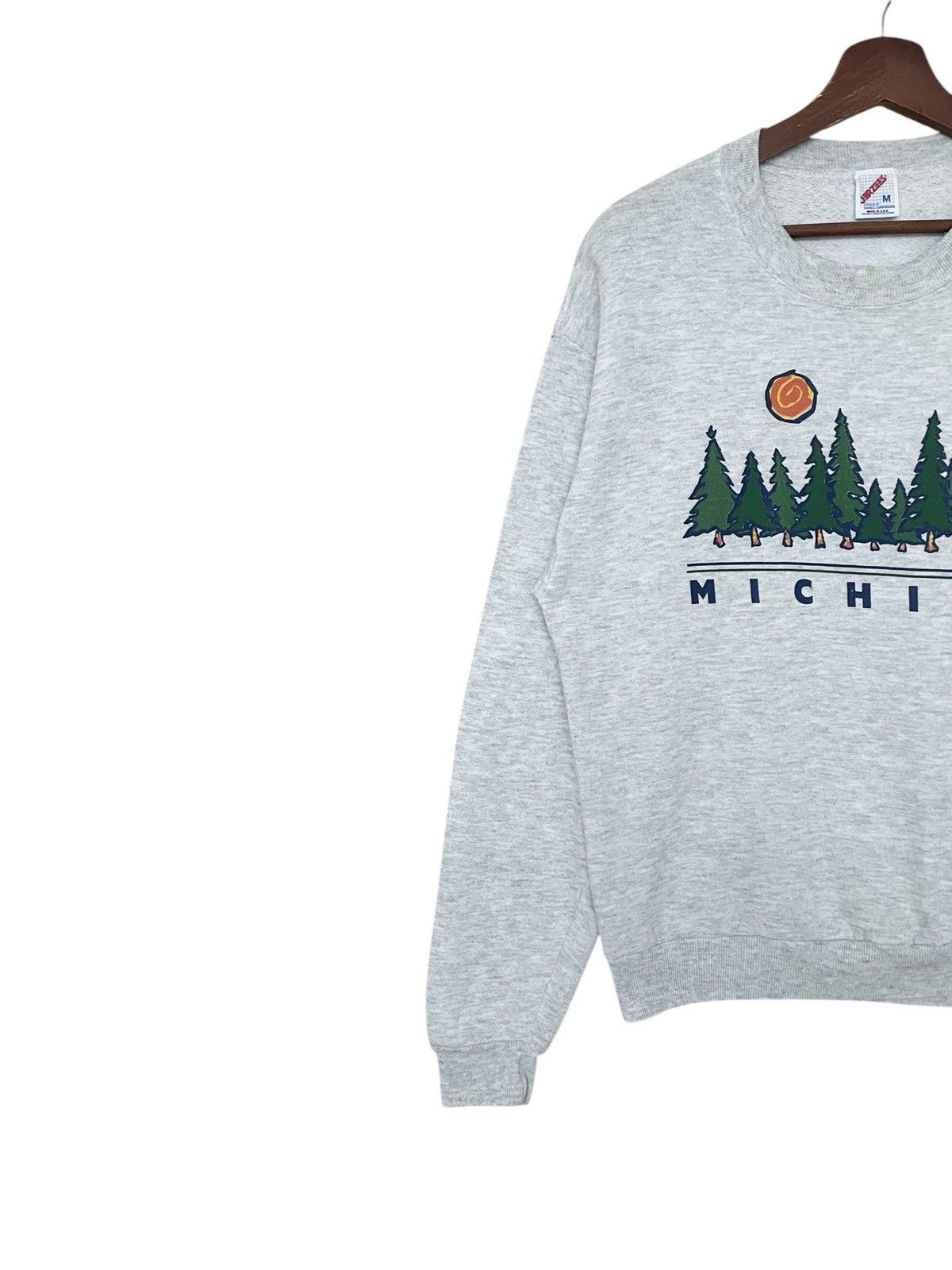 Vintage Vintage Michigan Made In Usa Sweatshirt 1990s Size US M / EU 48-50 / 2 - 5 Thumbnail