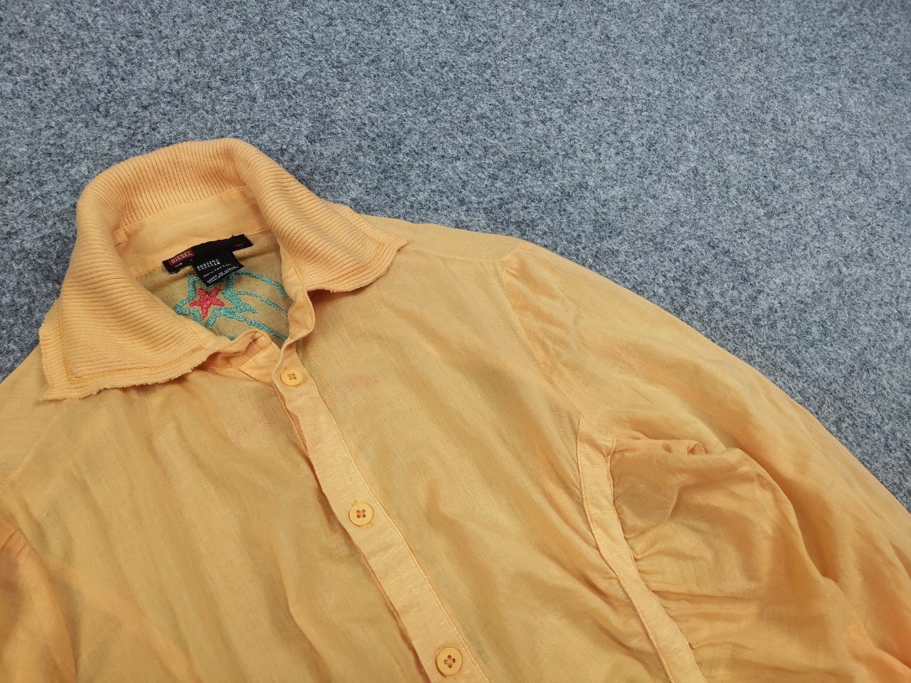 Diesel Vintage Diesel Y2K Blouse Shirt drawstrings embroidered logo Size L / US 10 / IT 46 - 7 Thumbnail