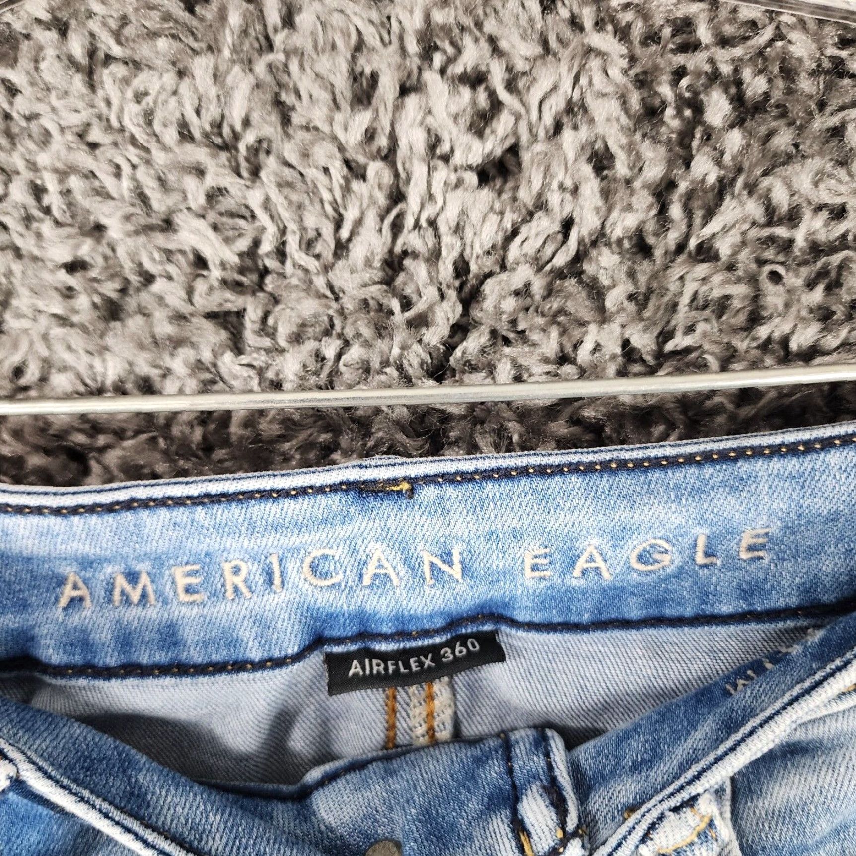 American Eagle Outfitters American Eagle Airflex Jeans Slim Straight Distressed 28x28 Blue Mens Size US 28 / EU 44 - 3 Thumbnail