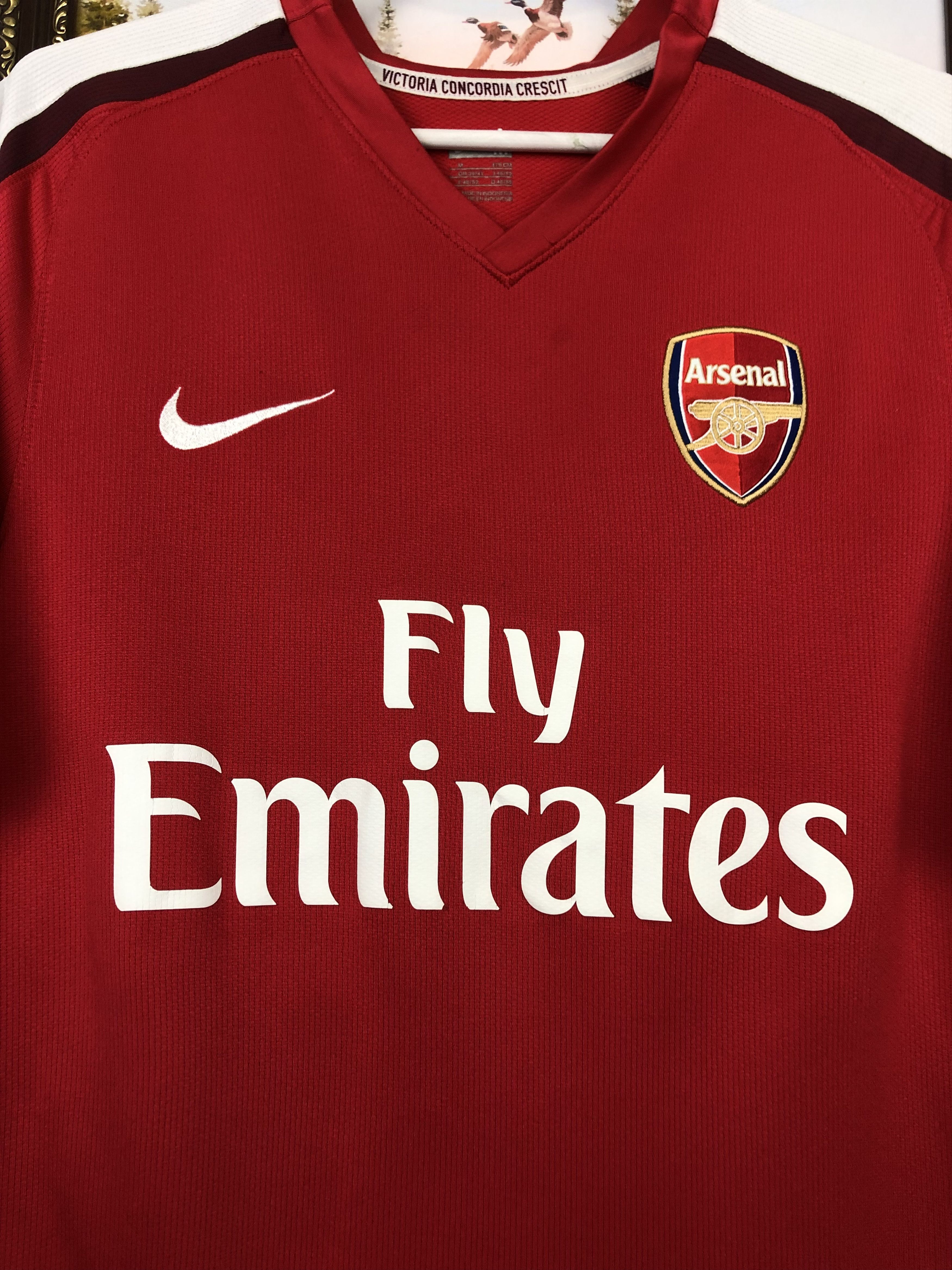 Nike Arsenal football shirt 2008 Soccer Nike Jersey Trikot Tee Size US M / EU 48-50 / 2 - 3 Thumbnail