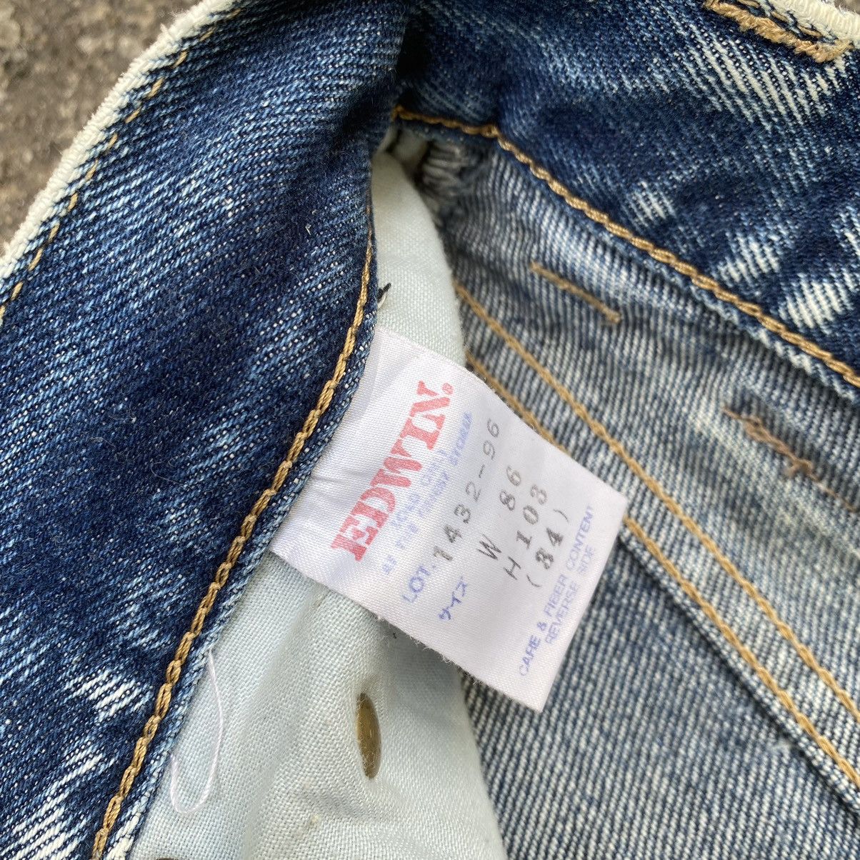 Japanese Brand Edwin Jeans Acid Wash Denim Size US 31 - 5 Thumbnail