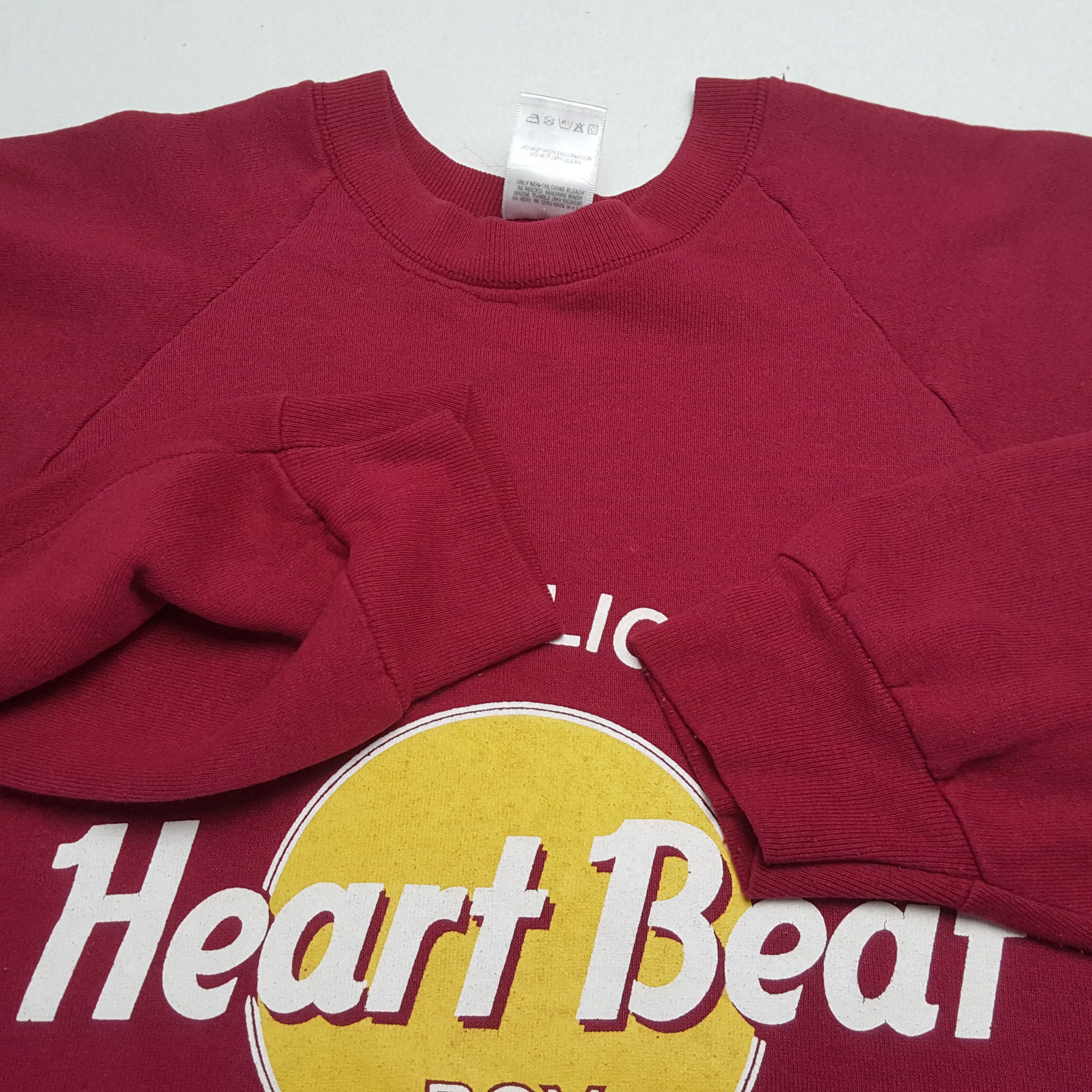 Fruit Of The Loom × Vintage HEART BEAT BOY Streetwear Style Vintage Sweatshirt Size US L / EU 52-54 / 3 - 8 Thumbnail