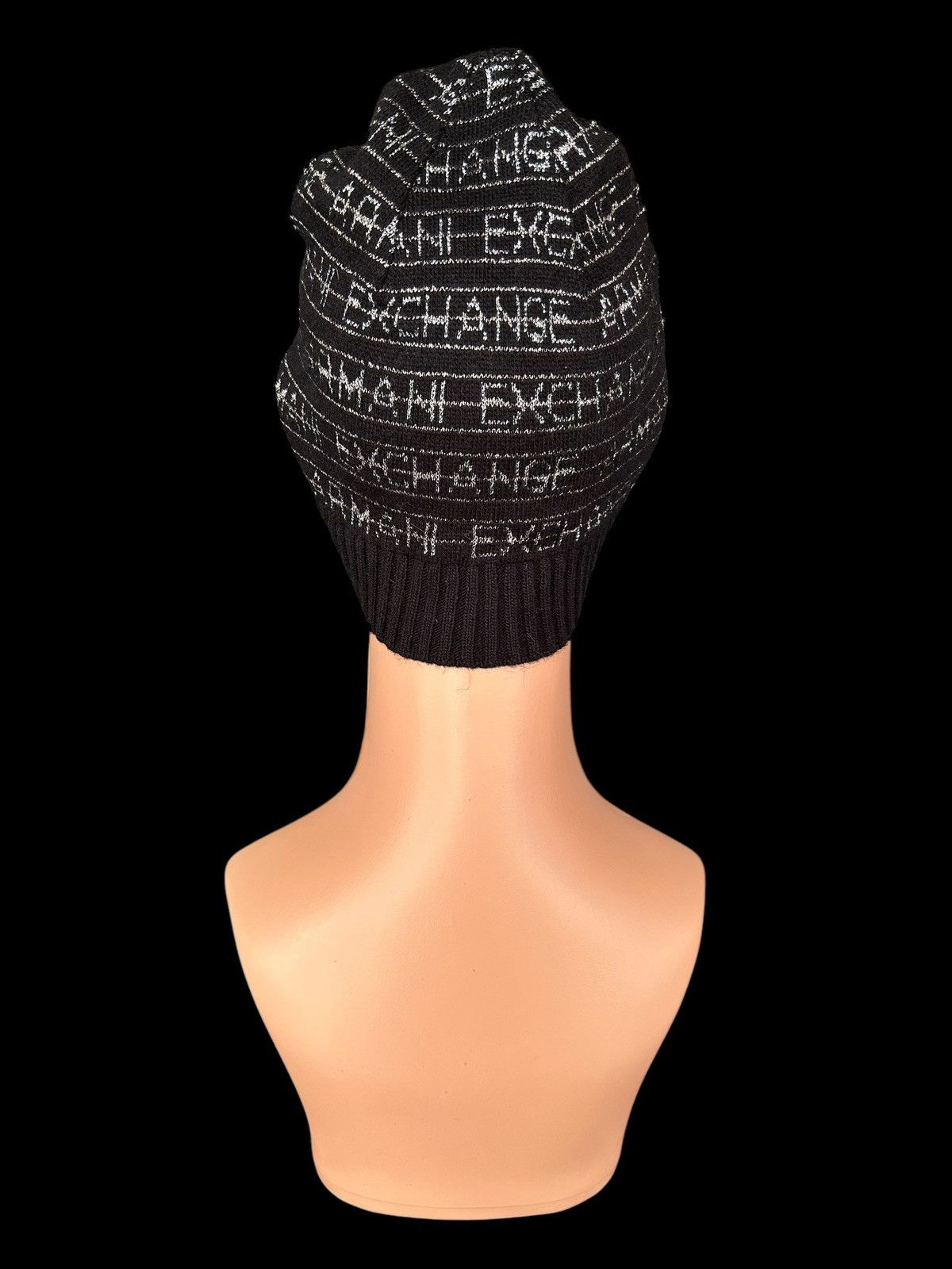Armani × Armani Exchange × Vintage Armani Exchange Full Print Beanie Hats Size ONE SIZE - 7 Thumbnail