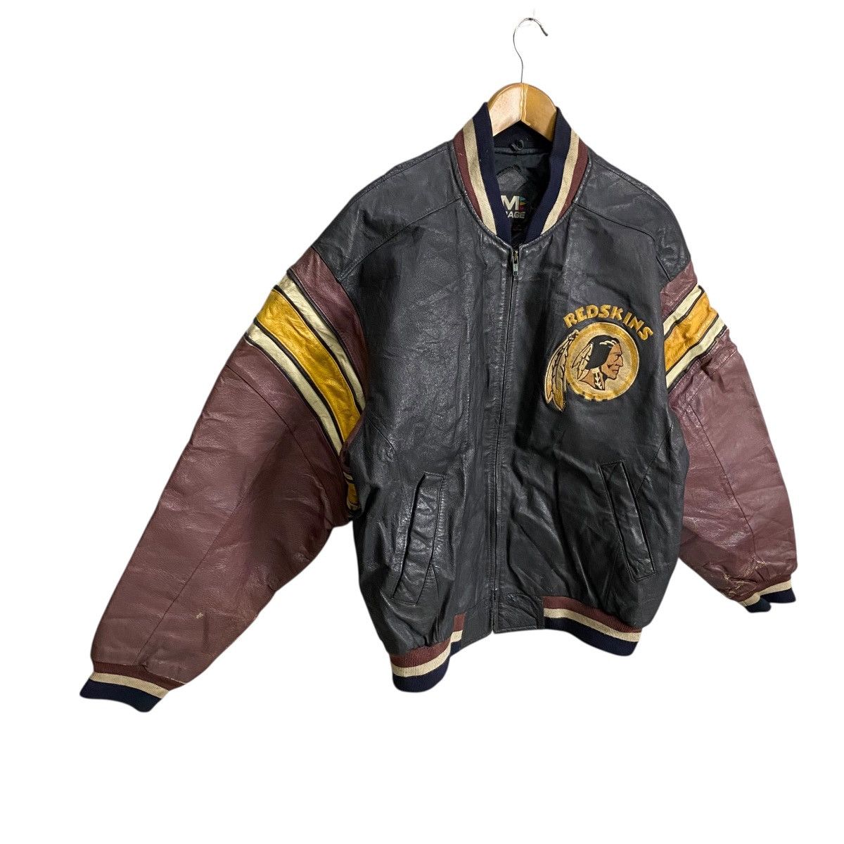 NFL Vintage NFL Red Skins leather jacket Size US M / EU 48-50 / 2 - 3 Thumbnail