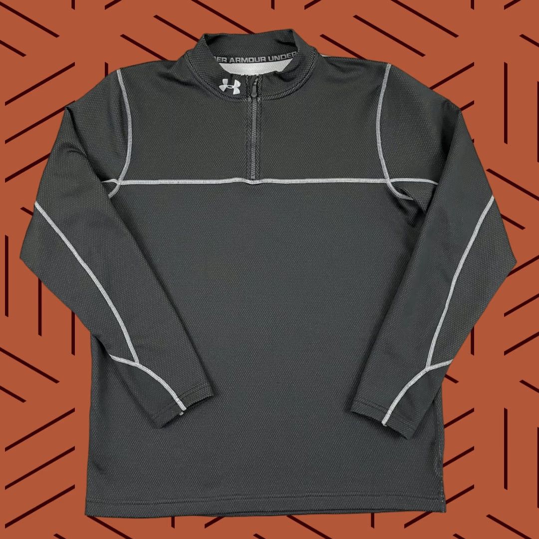 Under Armour Under Armour Pullover Mens XL Regular Fit ColdGear Mock Neck Quarter Zip Stretch Jacket Size US XL / EU 56 / 4 - 1 Thumbnail