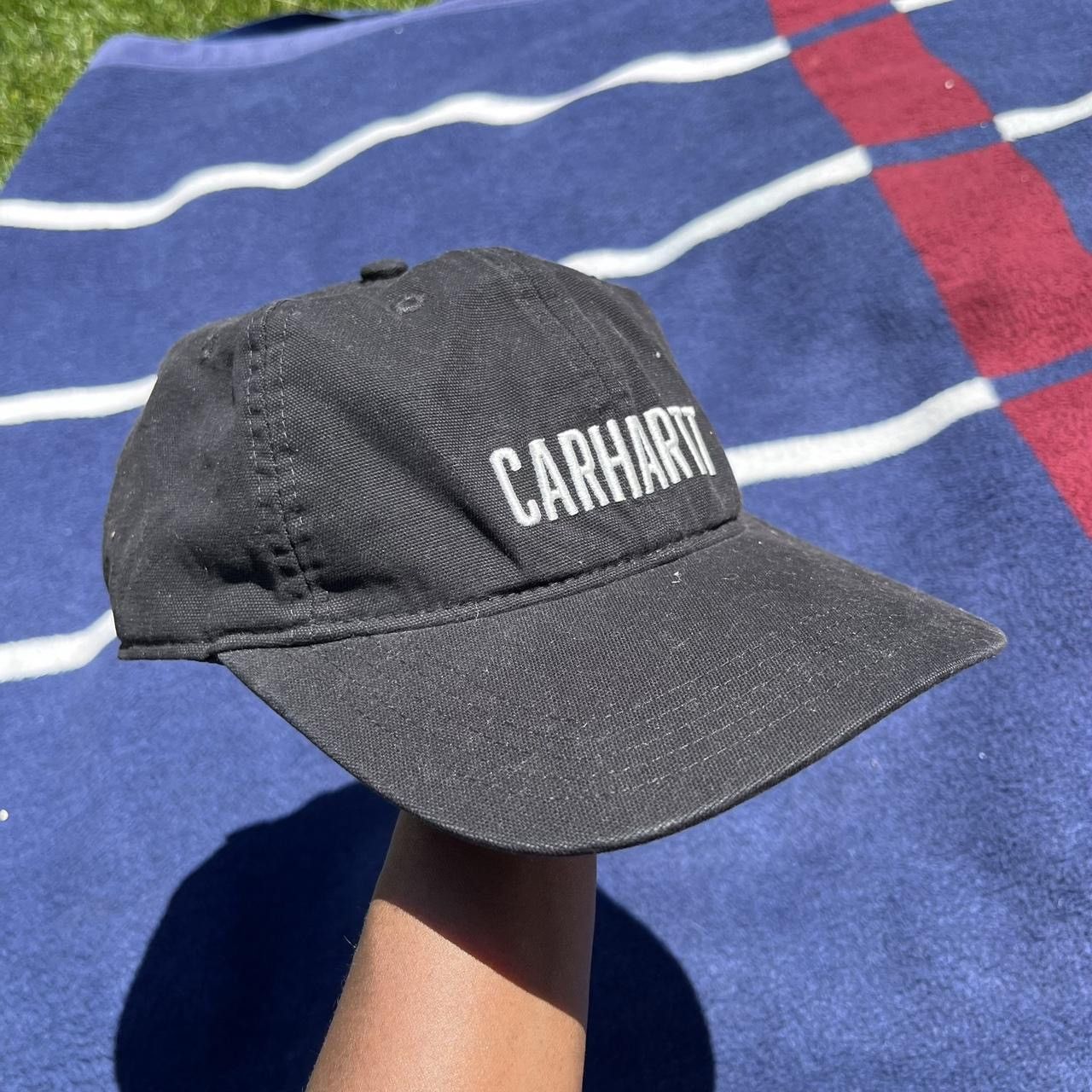 Carhartt Carhartt Hat Cap Black Logo Embroidered Baseball Casual Size ONE SIZE - 1 Thumbnail