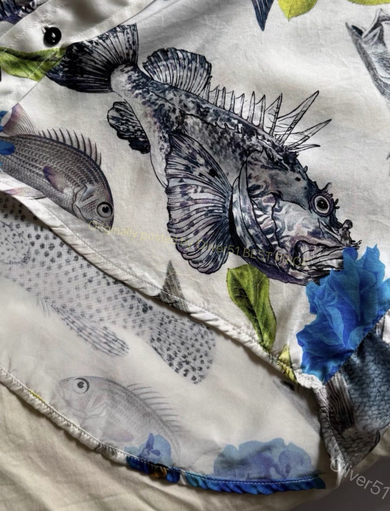 Geoffrey B. Small Geoffrey B. Small GBS aquarium fish silk shirt YYYY17/2610 Size US S / EU 44-46 / 1 - 8 Thumbnail