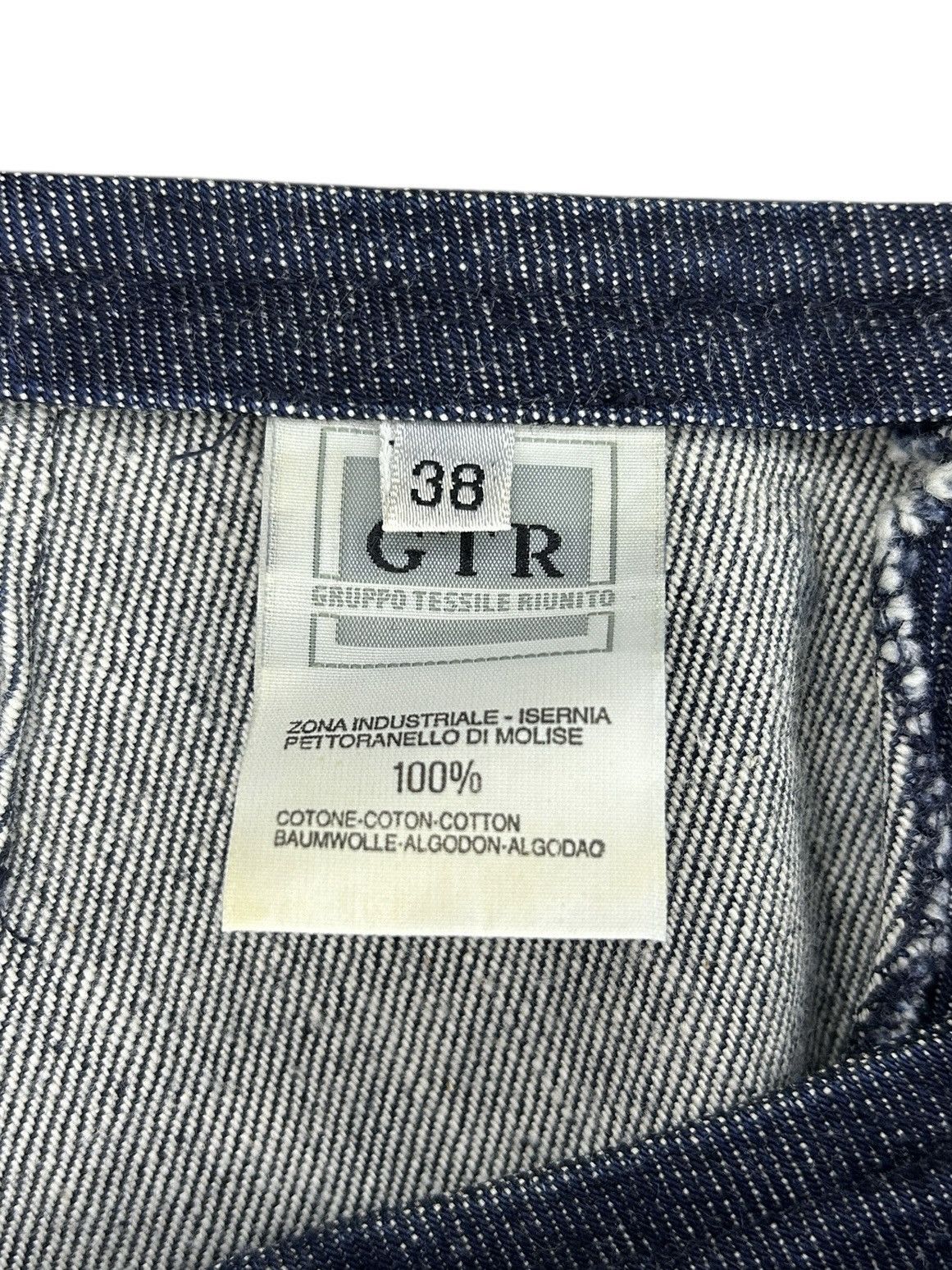 Helmut Lang F/W 97 Raw Denim Spiral Skirt Size 26" / US 2 / IT 38 - 5 Thumbnail