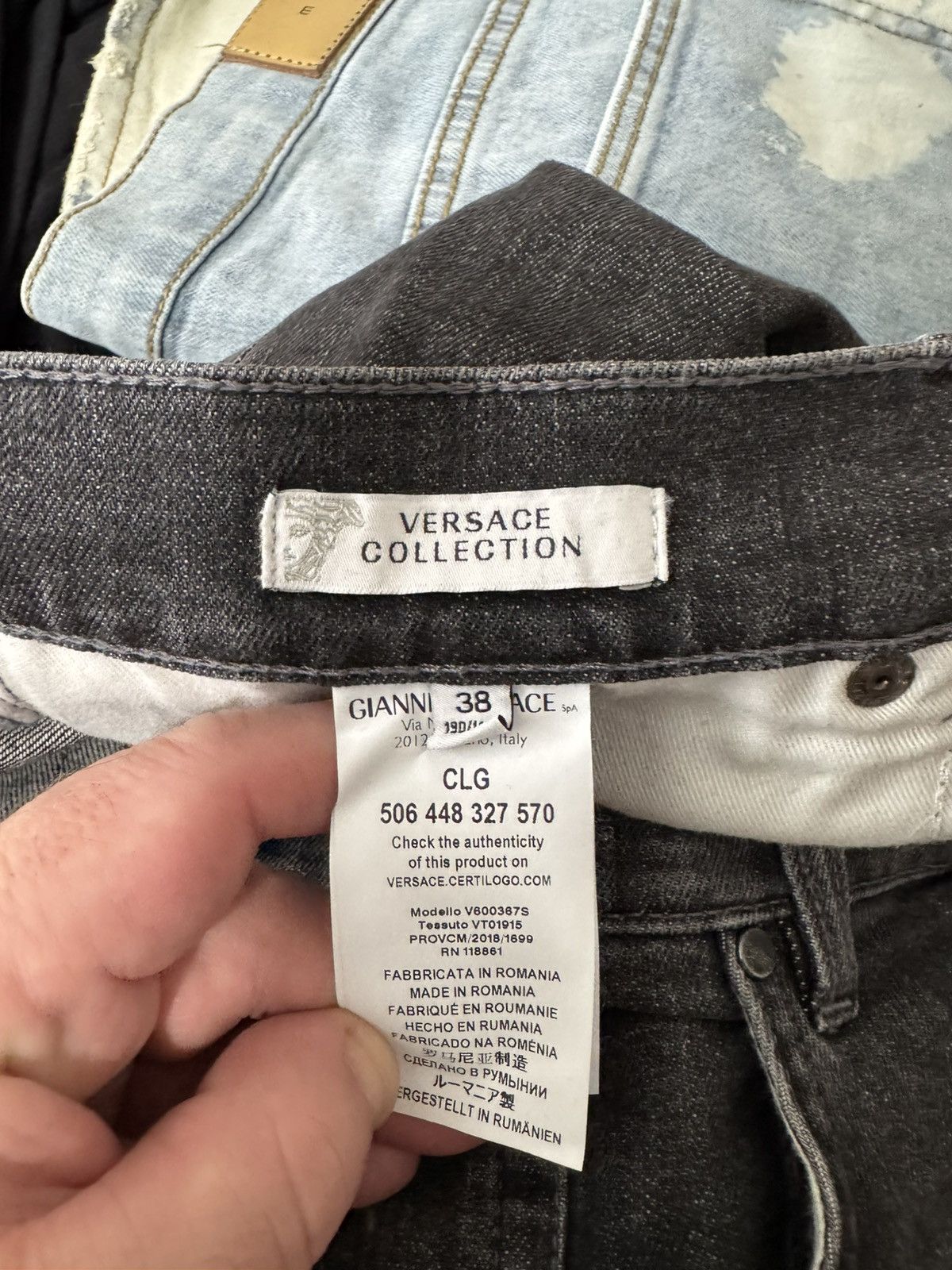Versace Versace Collection black denim jeans Size US 38 / EU 54 - 7 Thumbnail