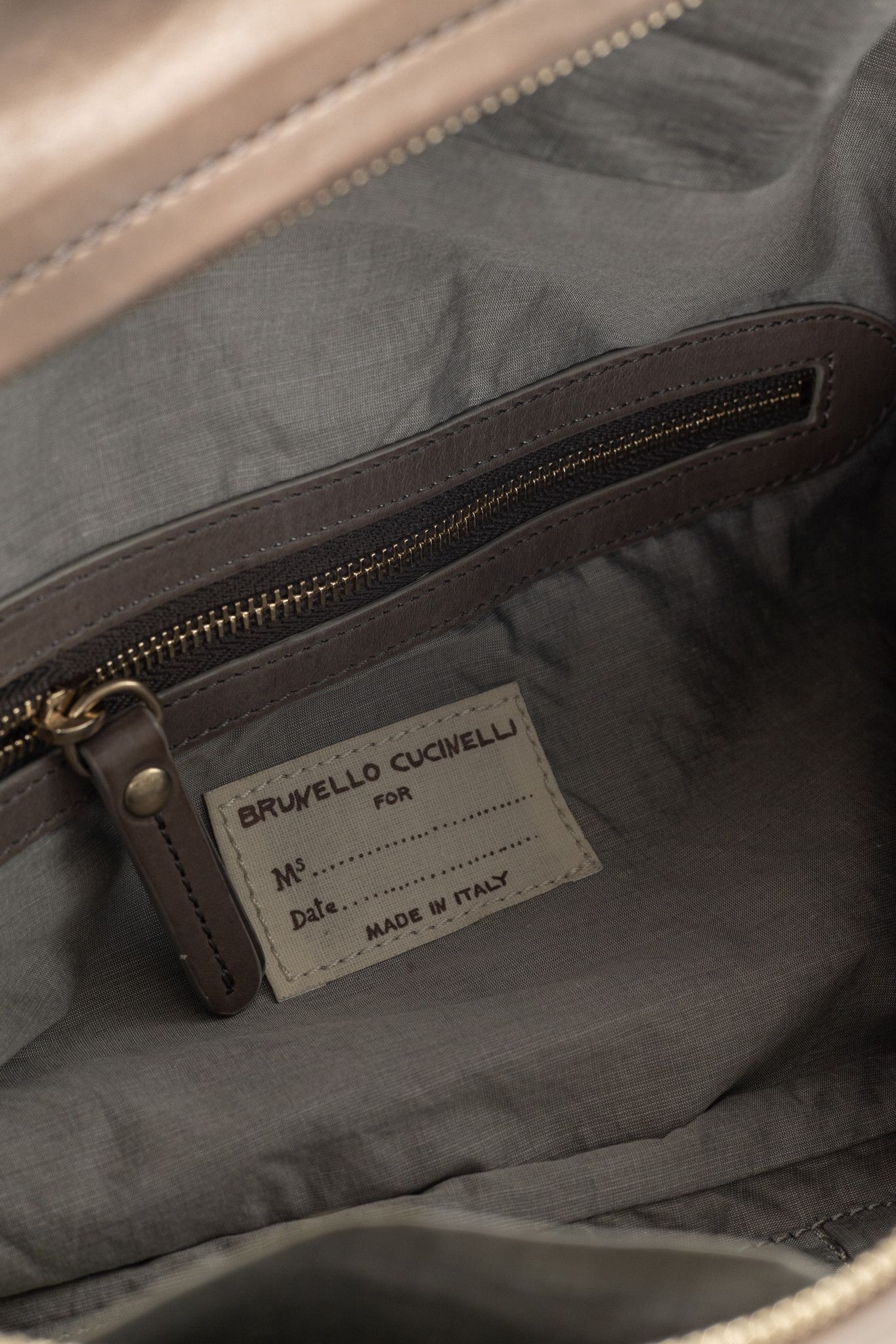 Brunello Cucinelli Brunello Cucinelli Taupe Leather Bow Clutch Size ONE SIZE - 9 Thumbnail
