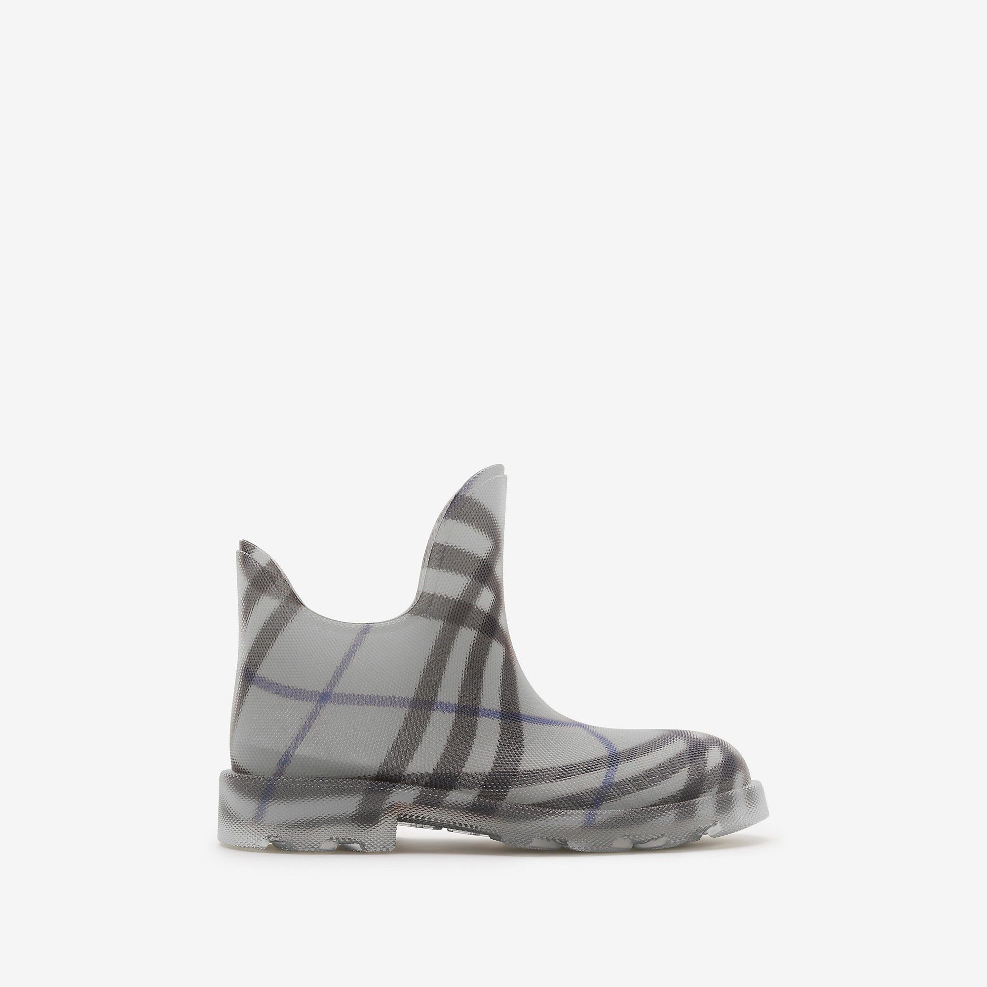 o1w1db10125 Check Rubber Marsh Low Boots in Multicolor