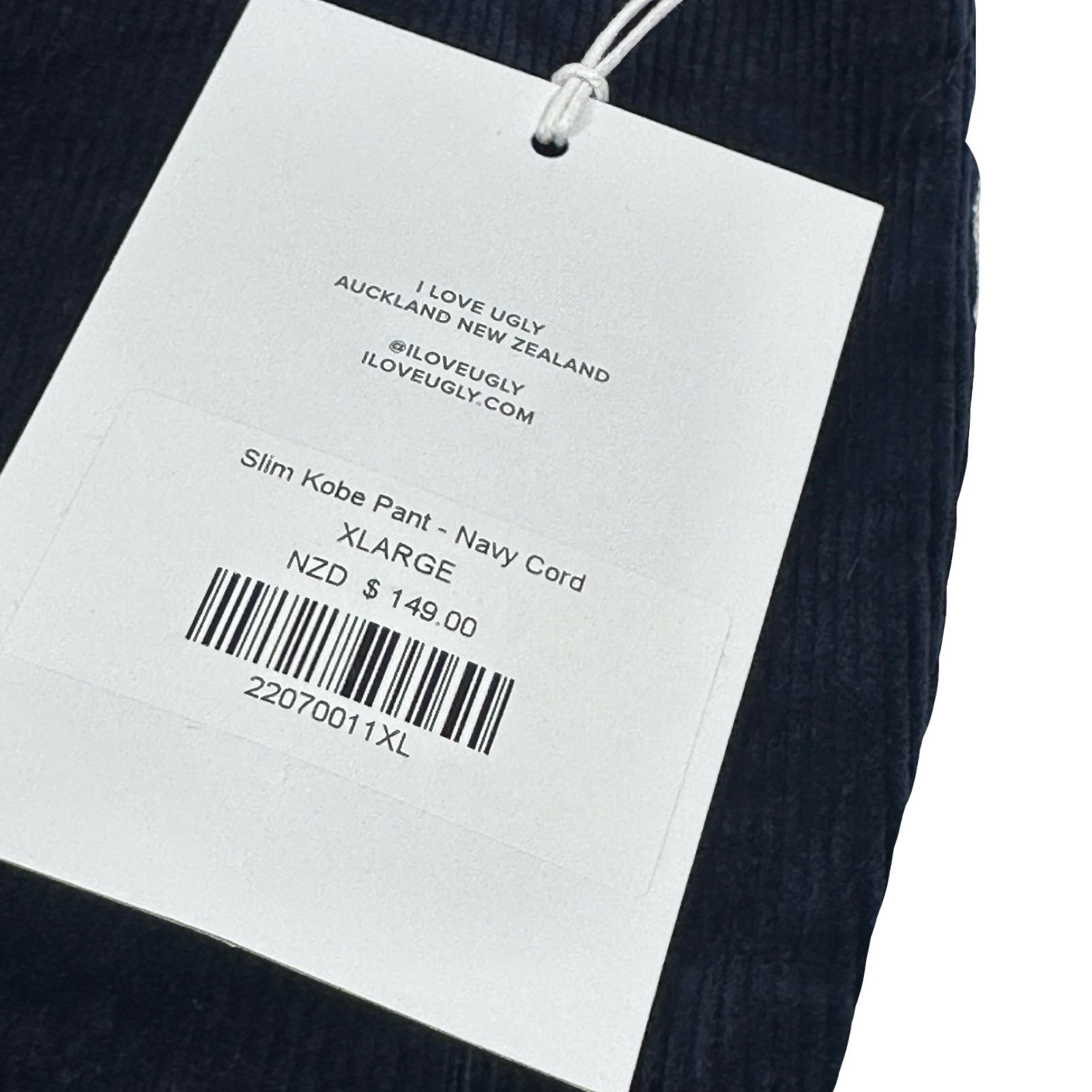 I Love Ugly I Love Ugly Slim Kobe Pants Men’s XL Navy Blue Cotton New Size US 36 / EU 52 - 4 Thumbnail