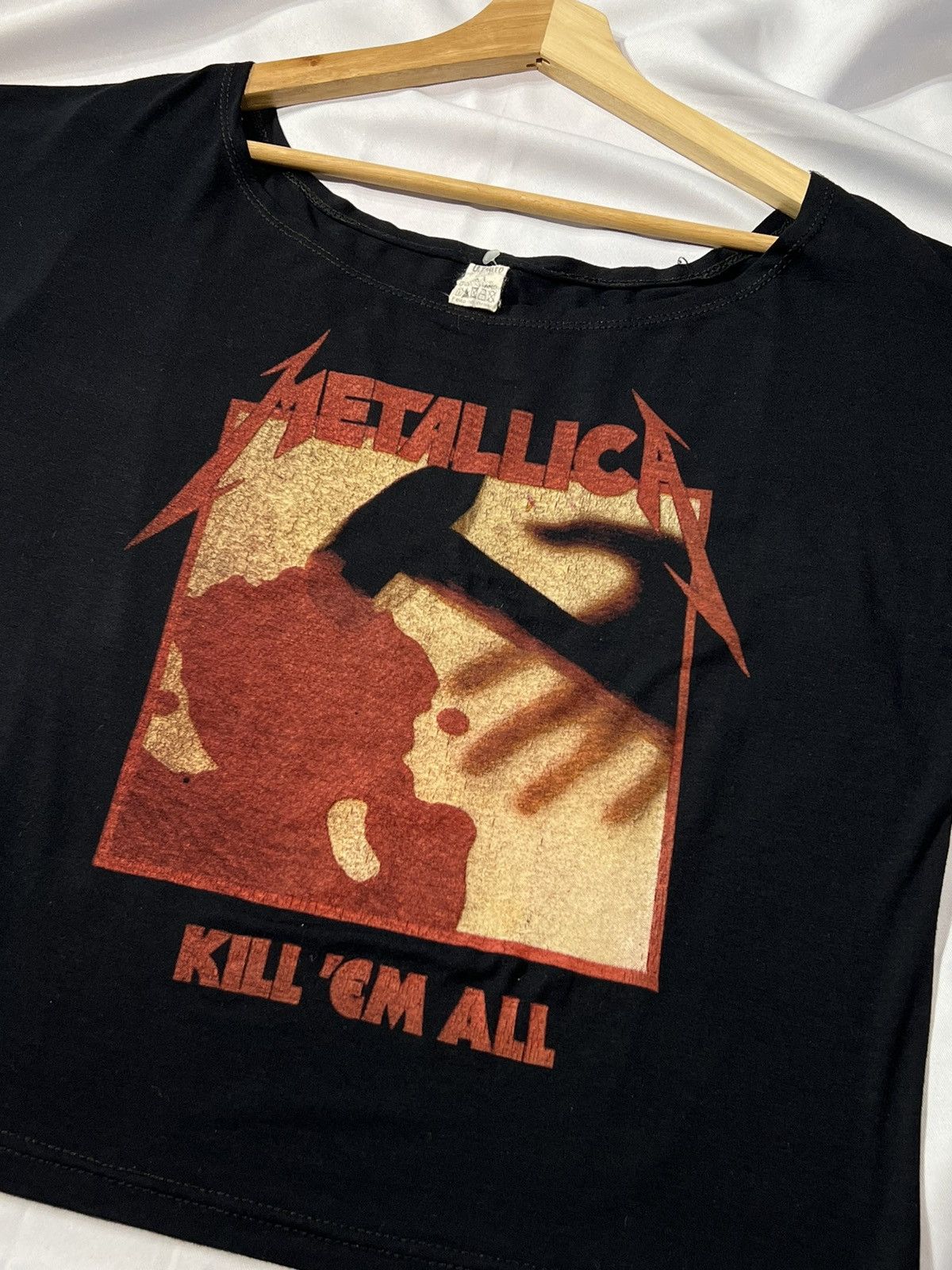 Band Tees × Metallica × Vintage Vintage Metallica Kill’Em All T-Shirt Crop Size M / US 6-8 / IT 42-44 - 3 Thumbnail
