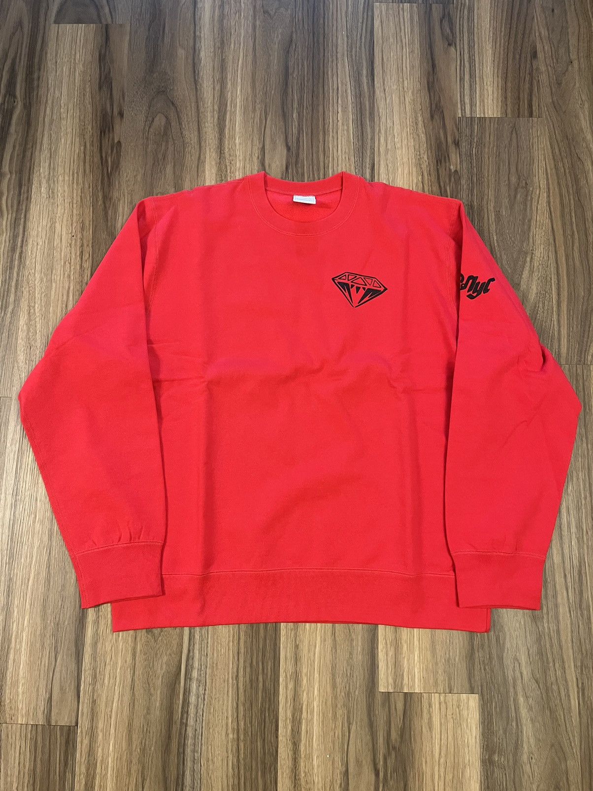 image of Billionaire Boys Club x Icecream Vintage Bbc/icecream Diamond & Dollar Crewneck Red (Size 2XL)