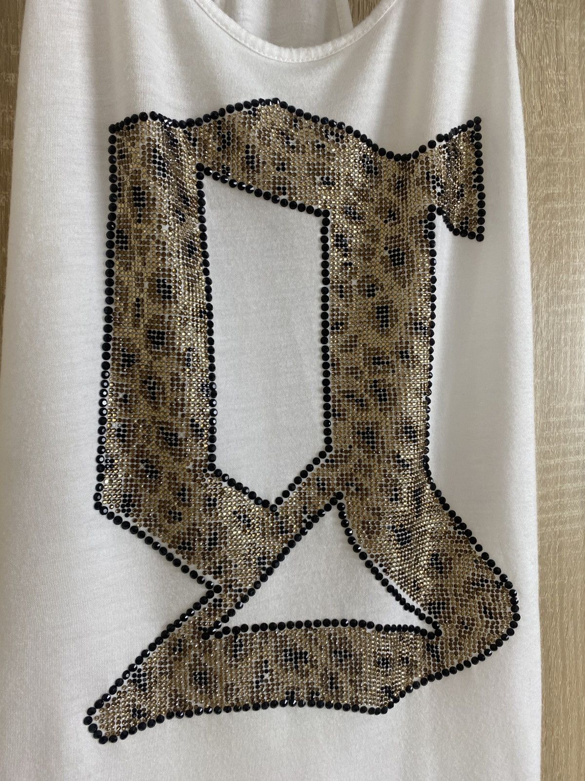 John Galliano × Vintage 🔥 VINTAGE GALLIANO 2000s RHINESTONES TANK TOP Y2K Hlamour Size XS / US 0-2 / IT 36-38 - 4 Thumbnail